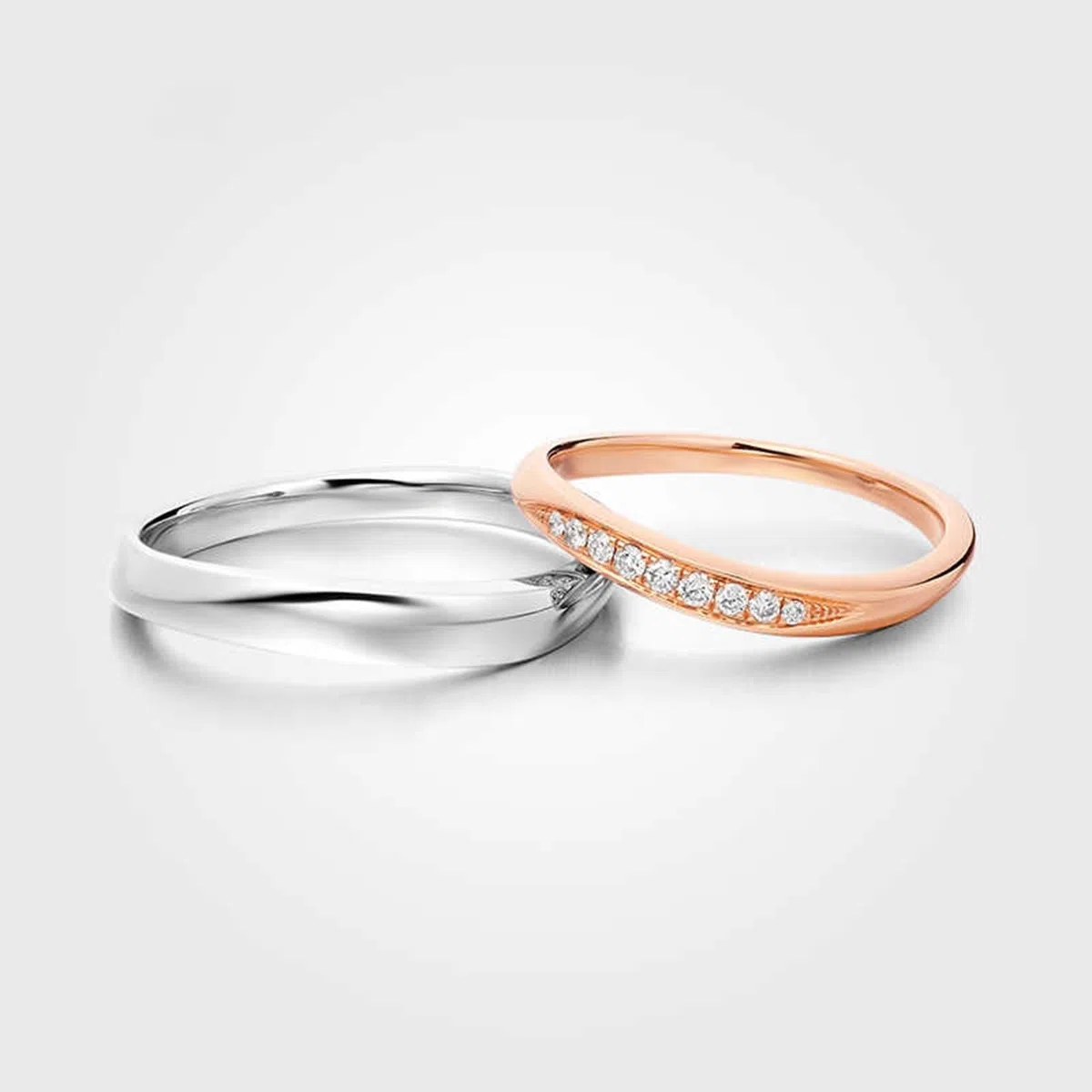 Anillos de boda de oro blanco de 9 K, simples alianzas de boda 375 de oro auténtico, sin piedras preciosas, 3,1 mm, para hombres, talla 52 (16,6)