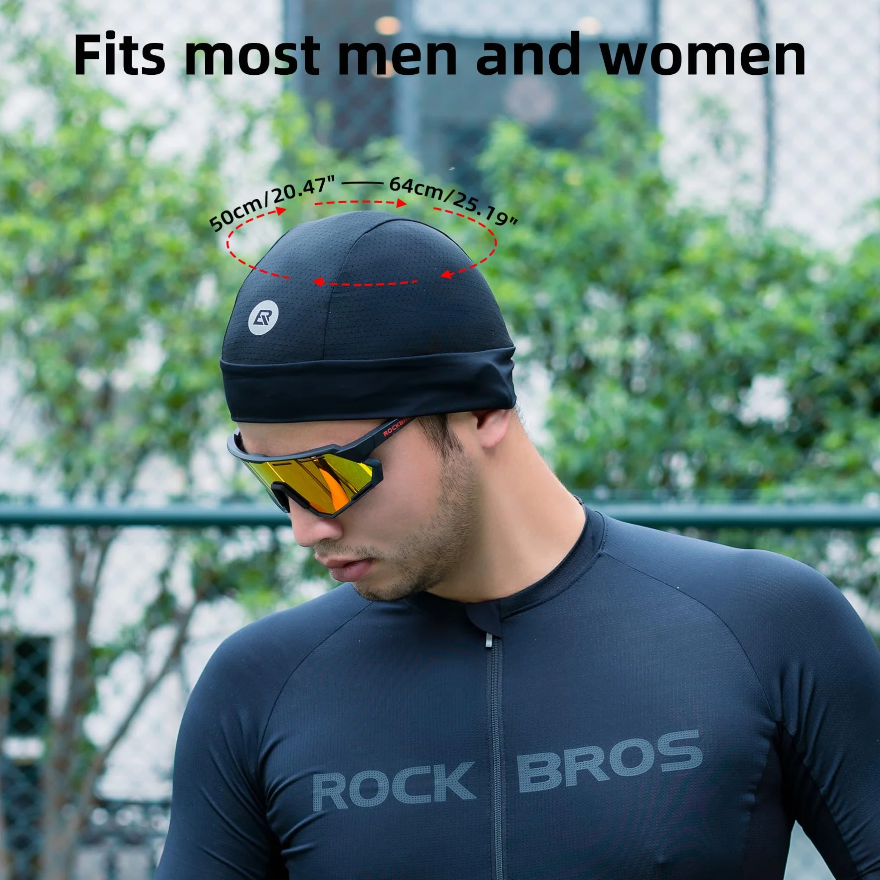 ROCKBROS Gorro Verano Ciclismo Bajo Casco Protección UV UPF 50+ Sotocasco Suave Secado Rápido