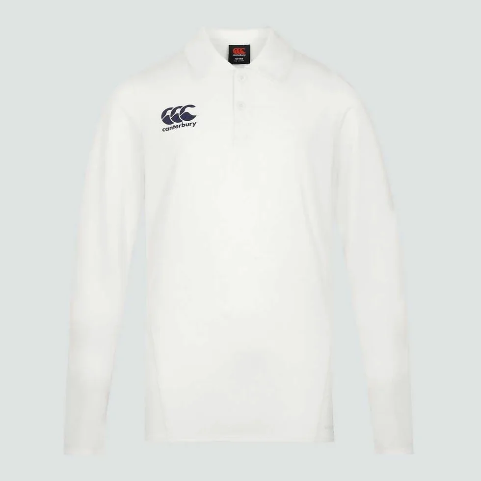 Canterbury Camiseta de Manga Larga de Críquet Performance Camisa Polo para Niños