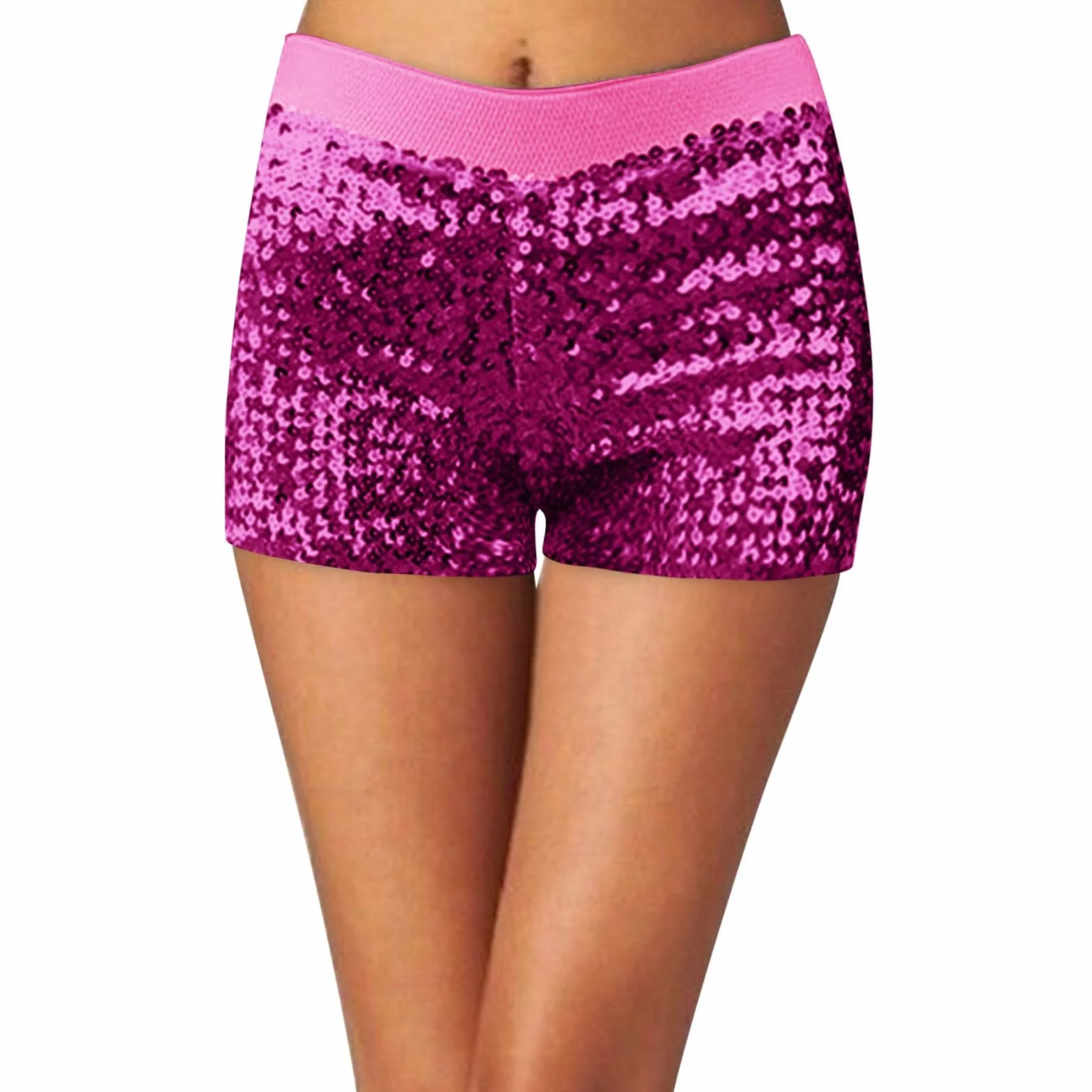 Disfraz de 2026 para mujer, pantalones cortos de lentejuelas para discoteca, baile jazz