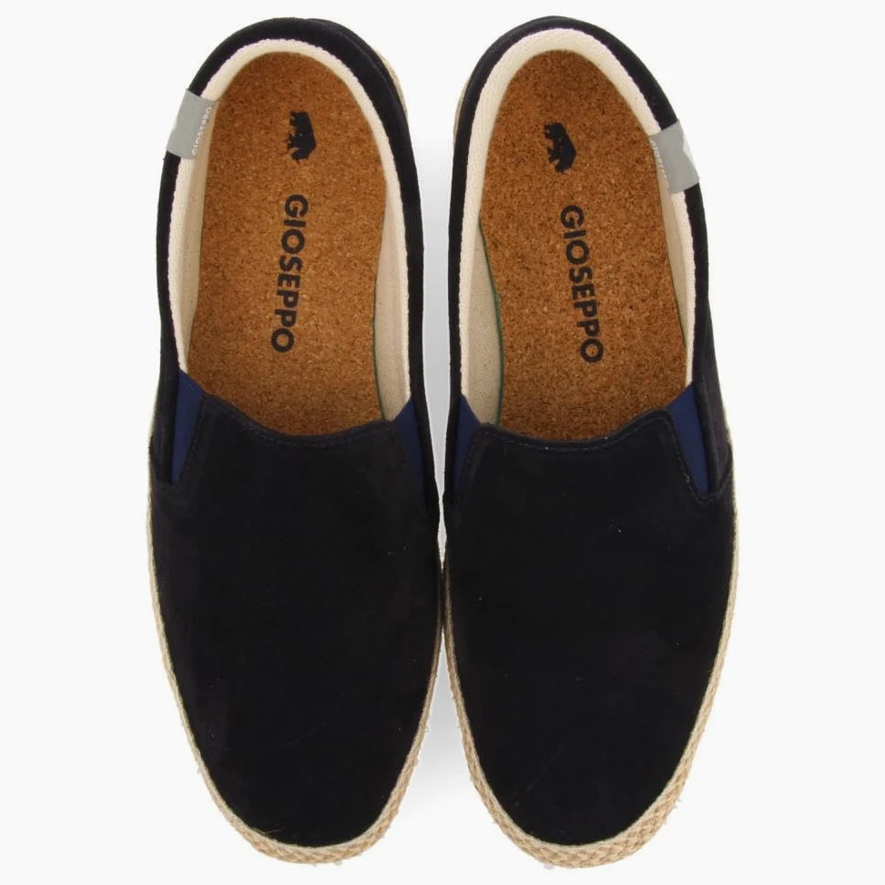 GIOSEPPO Espadrilles Color Cuero DE Piel con ELÁSTICOS Y ALGODÓN Reciclado para Hombre PROGER