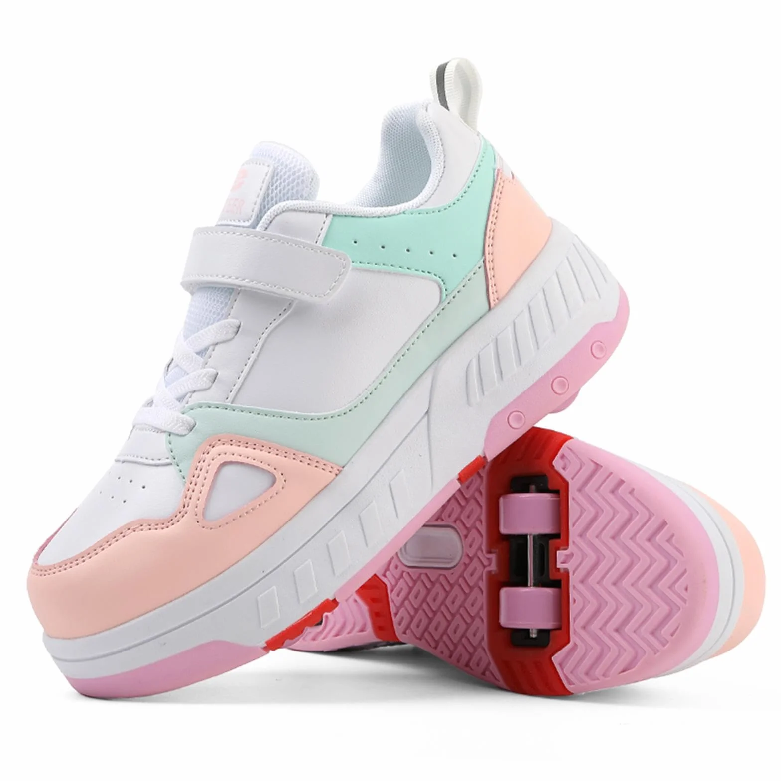 Zapatos con ruedas 2 en 1 para niños y adultos, zapatillas de skate multifuncionales