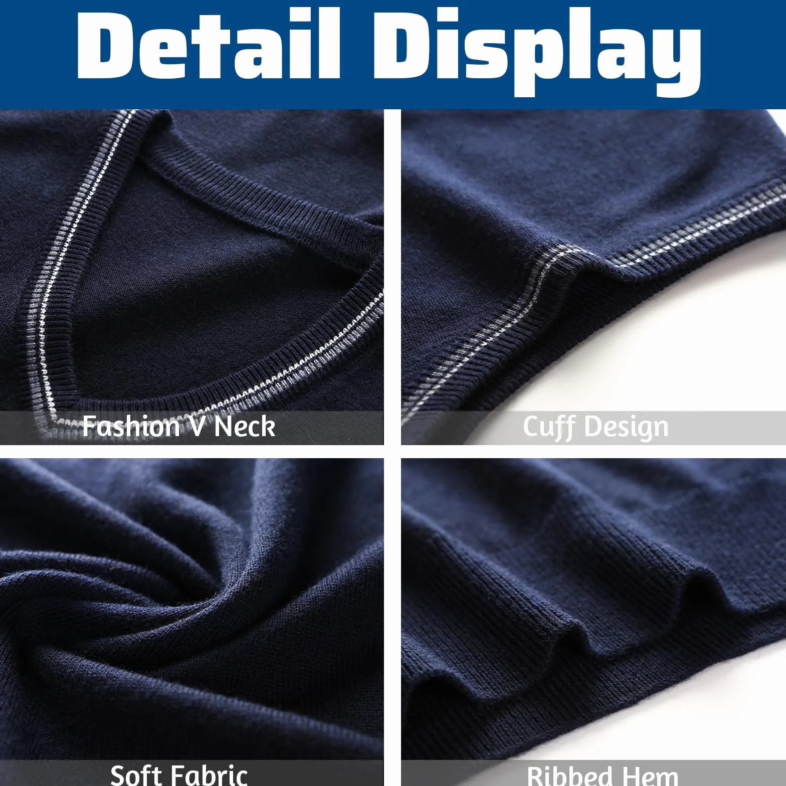 Hombres Cuello en V Chaleco sin Mangas Clásico Negocio de Punto Chalecos Sólido Liso Slim Fit Todos los Partidos Suéter Camisetas Otoño Invierno Casual Pullover Chaleco de Punto Cardigans