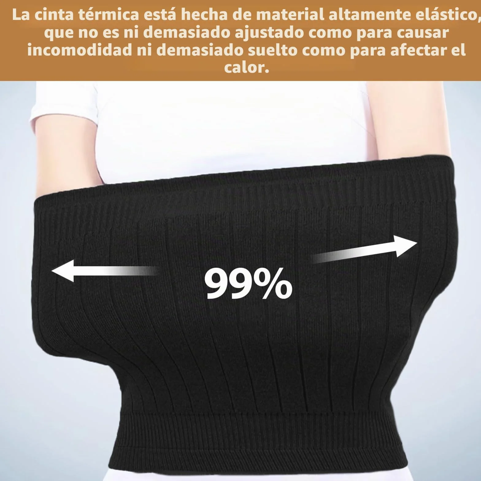 NAROSEBE Unisex Cinturón Lumbar Mujer Negro Calentador de Cintura de Cachemira Elástica Calentador de Espalda LanaCinturón Invierno Protector Cinturon para Invierno para Cinturas de 75~90cm