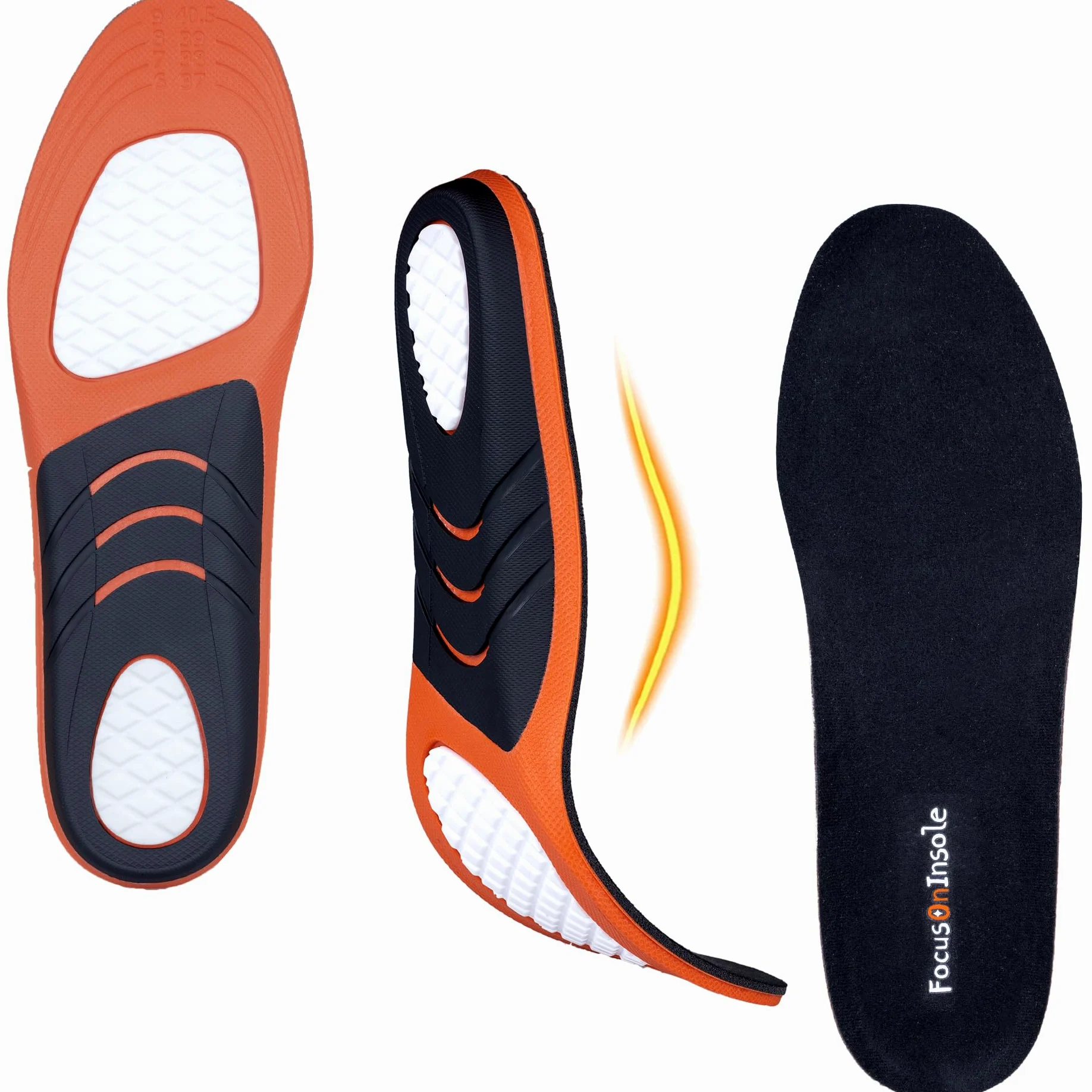 Plantillas de soporte de arco fuerte para fascitis plantar de más de 240 libras, inserciones de zapatos atléticos para hombres y mujeres, ideales para deportes activos, caminar, correr, entrenamiento,