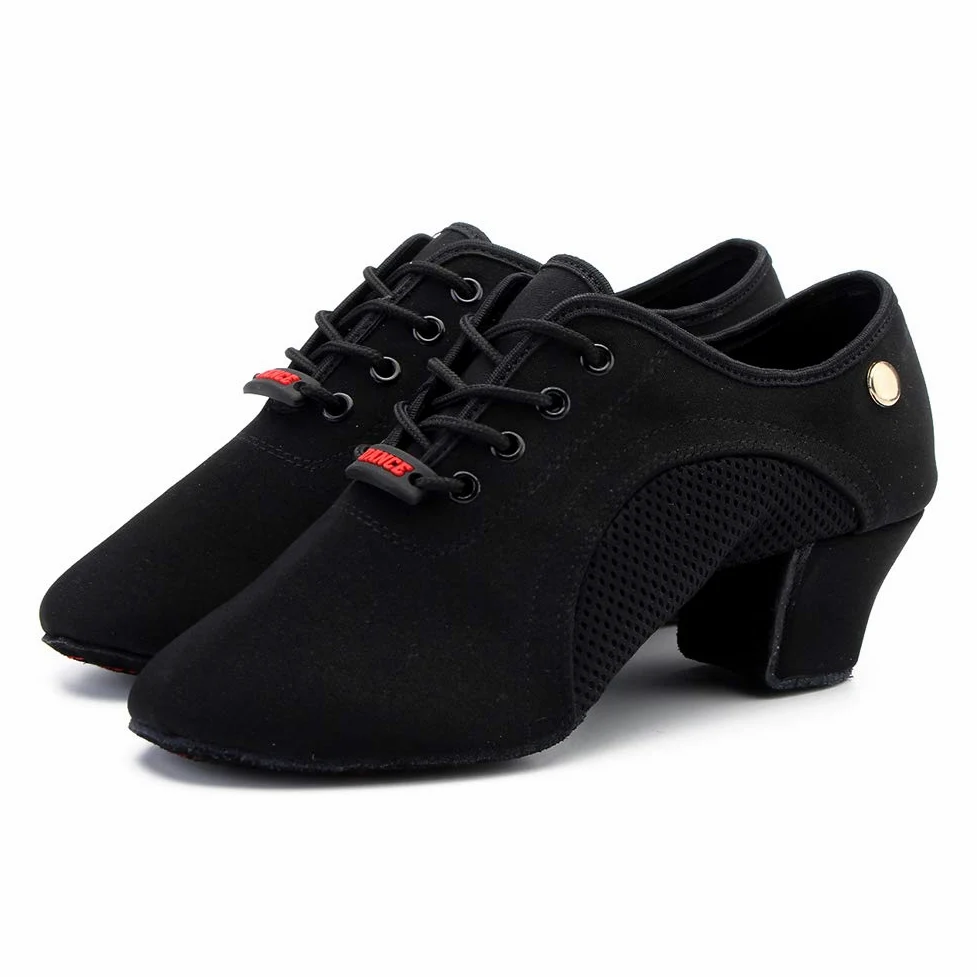 JUODVMP Zapatos De Baile Latinoamericanos Cerrados para Mujer con Cordones Salsa Tango Jazz Zapatos De Baile Training,Modelo ES-NJB