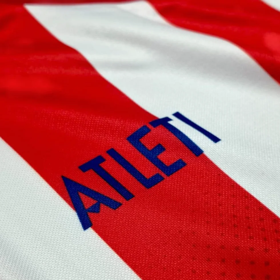Atletico DE Madrid Camiseta Personalizable Primera Equipación Temporada 2023-2024 Réplica Oficial - Tallas Adulto