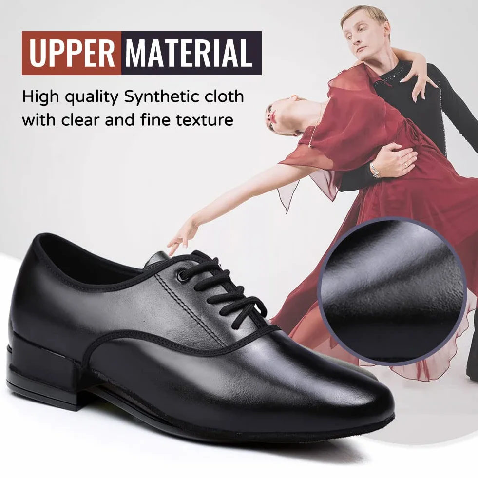 Zapatos de Baile Latino Hombre Moderno de tacón bajo Tango a Salsa práctic de salón Zapatos de Baile,Model-LHD401