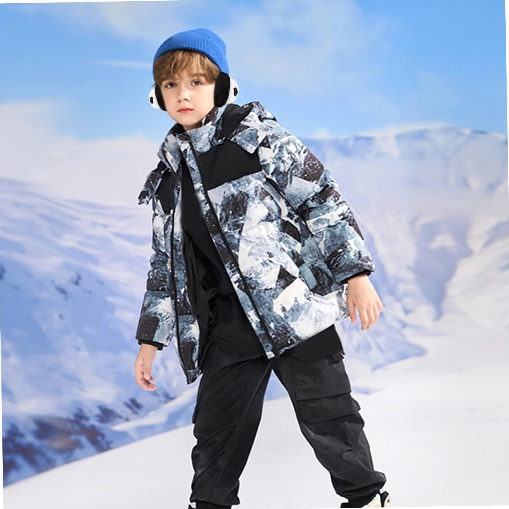 Orejeras para niños, orejeras de fútbol de felpa cálidas de invierno para niños, niñas, ropa para clima frío