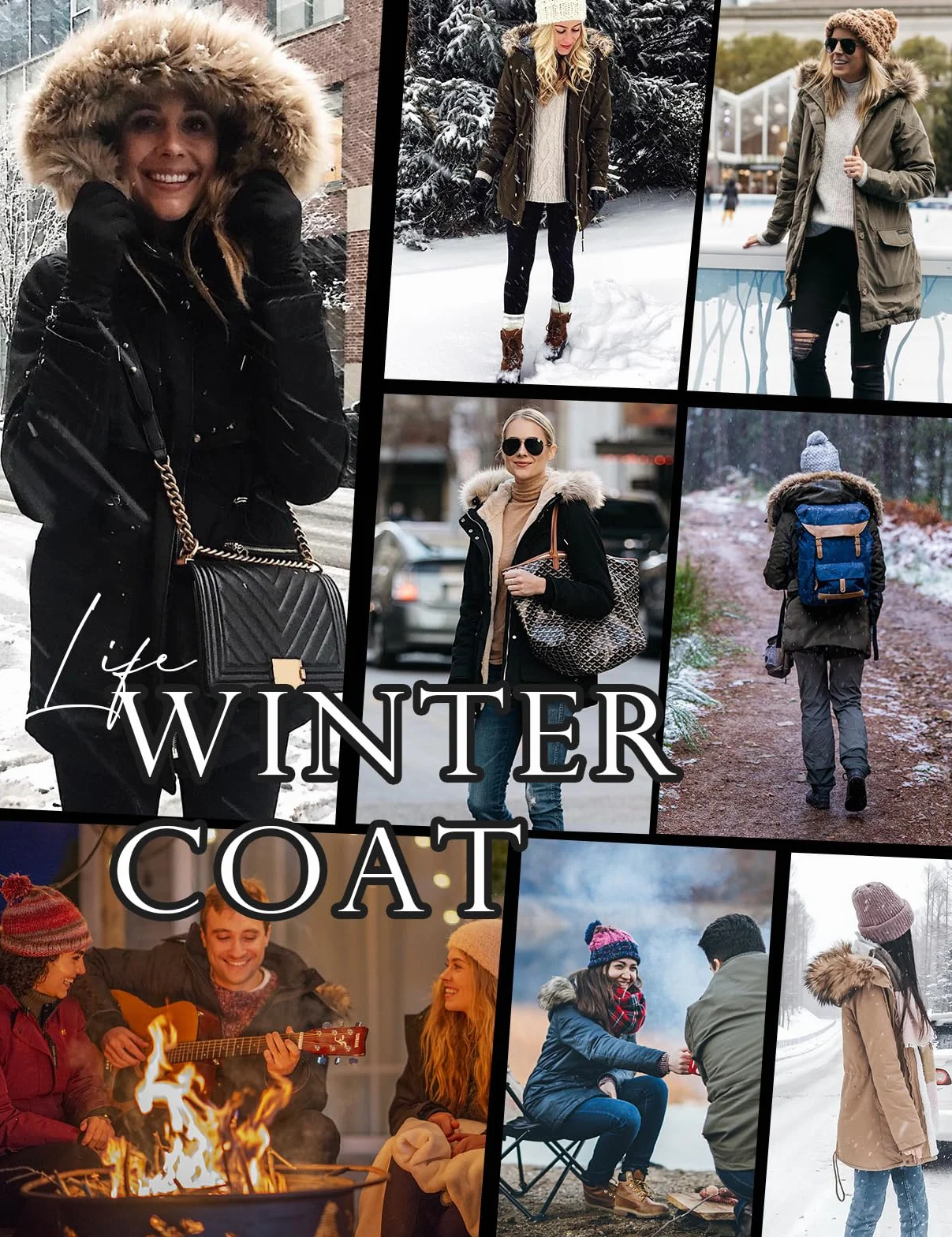 Xnova Abrigos Parka Mujer Invierno Forro Polar Chaquetas Impermeable Largo Chaquetones Térmica Cremallera Capucha Pelo Sintético Cazadora Cálido Gruesa