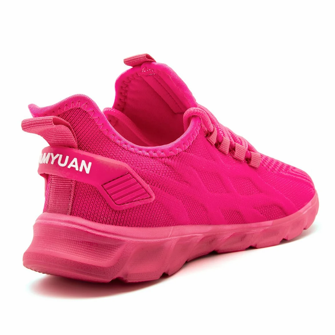 EGMPDA Zapatos deportivos para caminar para mujer, zapatos deportivos para correr, informales, a la moda, ligeros, para el trabajo, viajes, gimnasio, deportes, Rojo melocotón, 37.5 EU