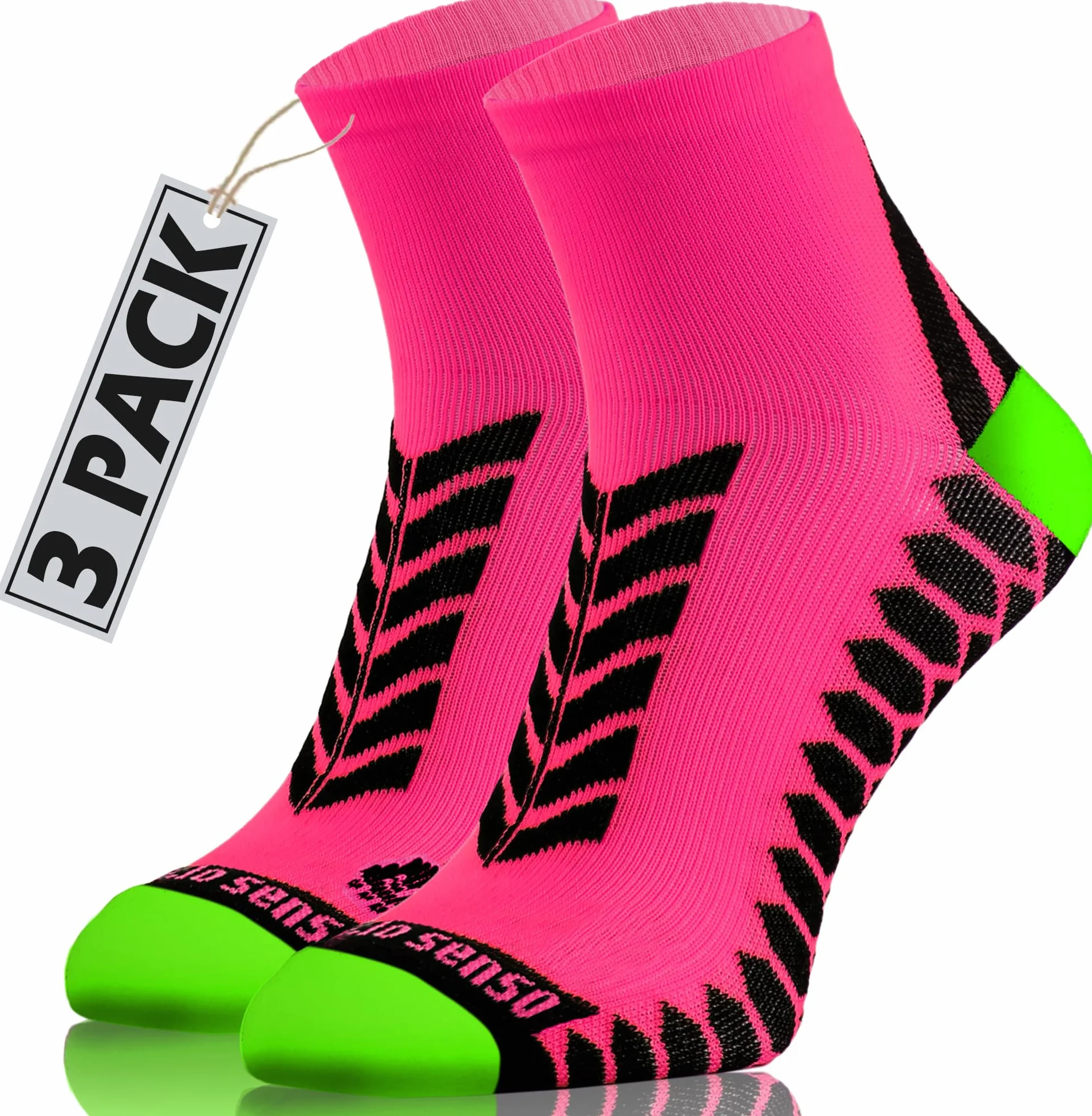 Sesto Senso Calcetines Deporte Cortos 3 Pares Hombre Mujer