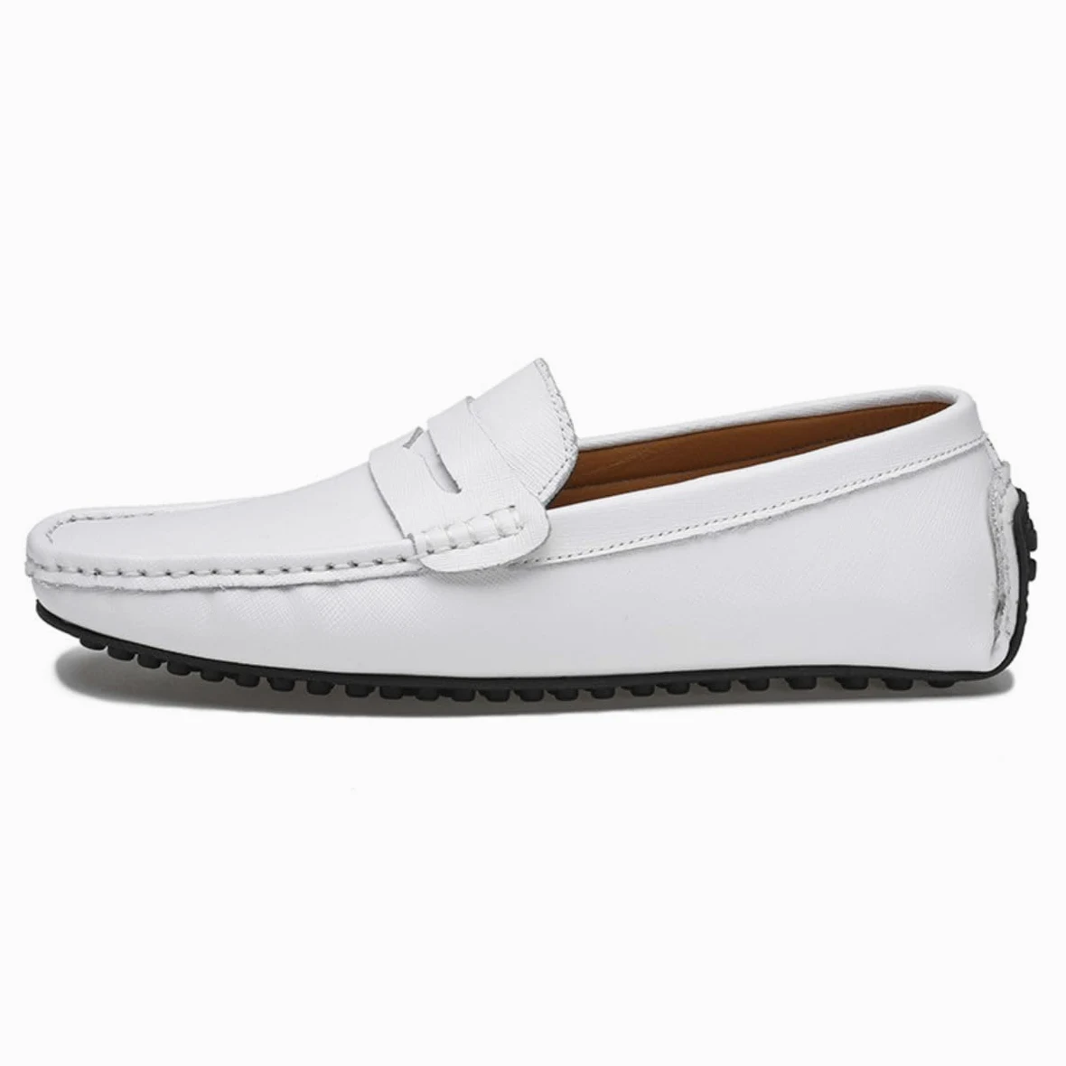 Mocasines para Hombre de Cuero Moda Slip-on Shoes Driver Shoes Casual Flat Shoes 38-49 EU