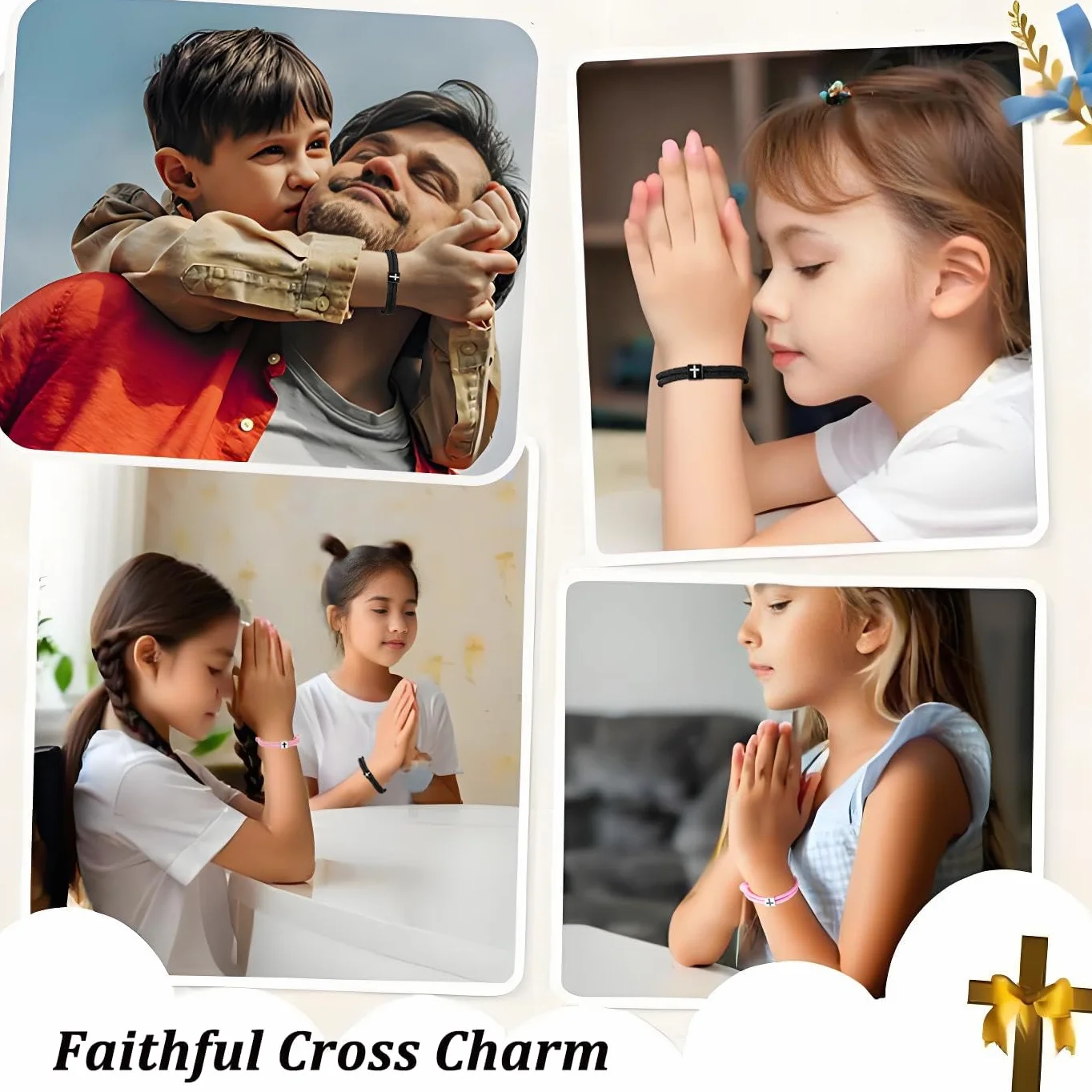 Pulsera cristiana con cruz ajustable para, pulseras personalizadas con cuerda trenzada, regalo personalizado paraNiños y niñas, pulsera hombre personalizada deportiva, regalos adolescentes