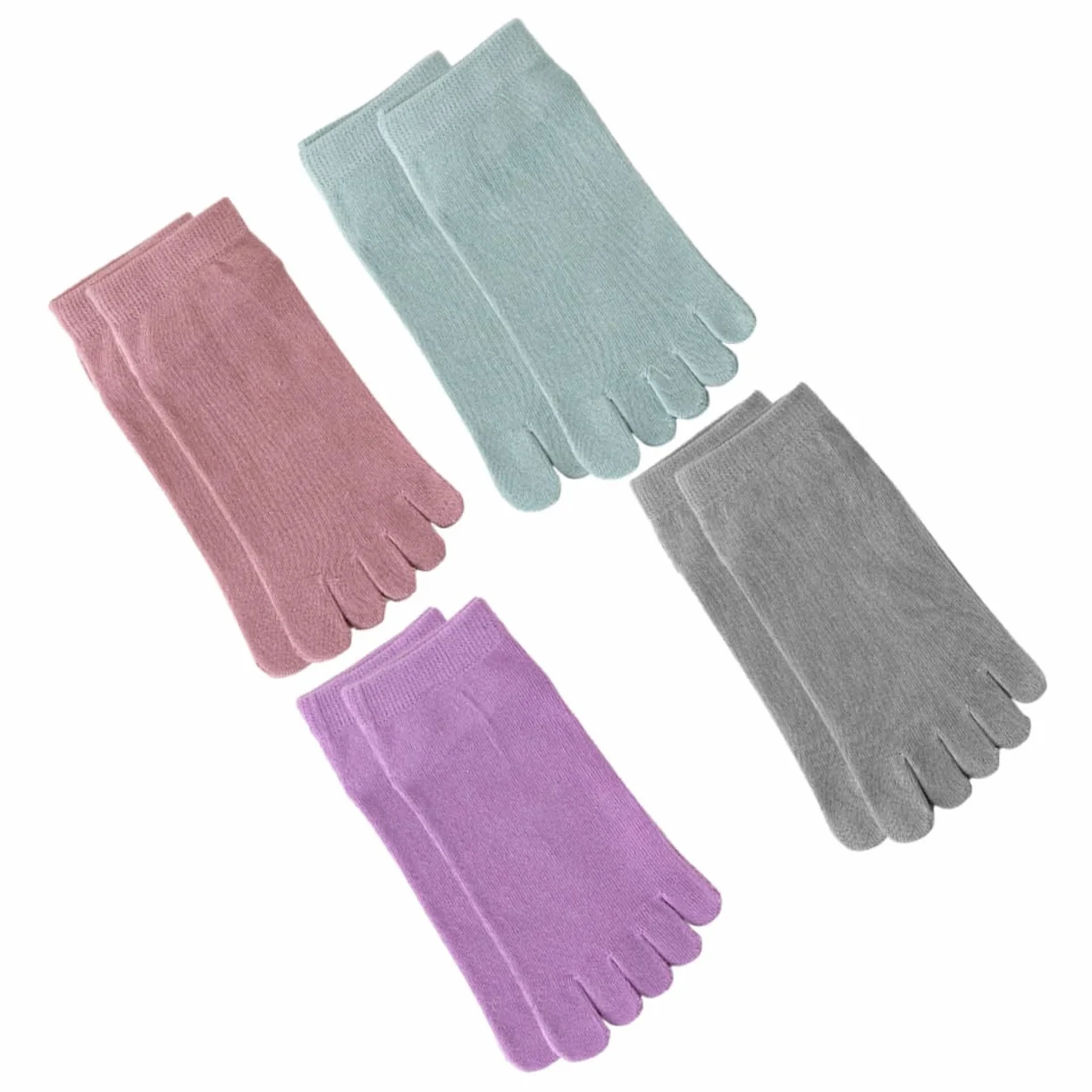 PACKOVE 3 Series Calcetines De Punta Calcetines De Mujer Cortar Mujer Invisibles De Cinco Dedos Bajo De Algodón Para Mujeres Cortos 4 Pares*3