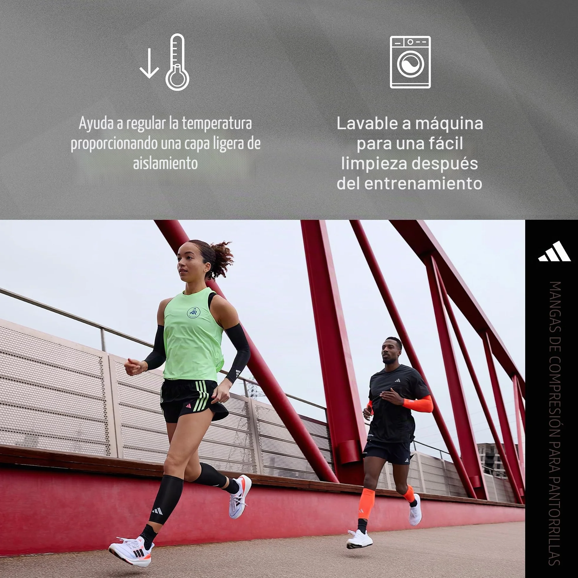 adidas Aeroready Kompressions-wadenbandagen Medias de compresión para pantorrilla Unisex adulto
