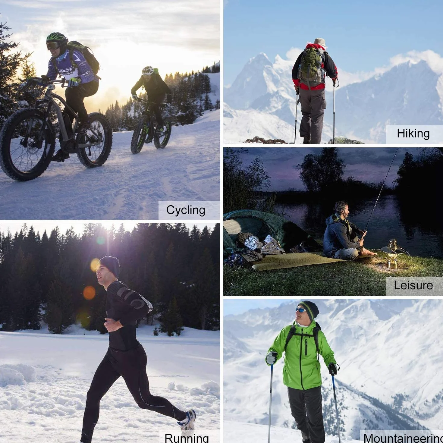 INBIKE Pantalon Largo Ciclismo Hombre Impermeable Forro Polar Deporte Aire Libre