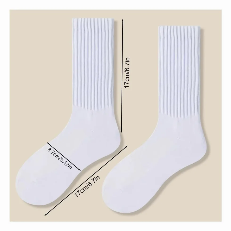 6 pares de calcetines de media pantorrilla gruesos de punto térmico para mujer, bonitos calcetines largos sueltos holgados para primavera, otoño e invierno
