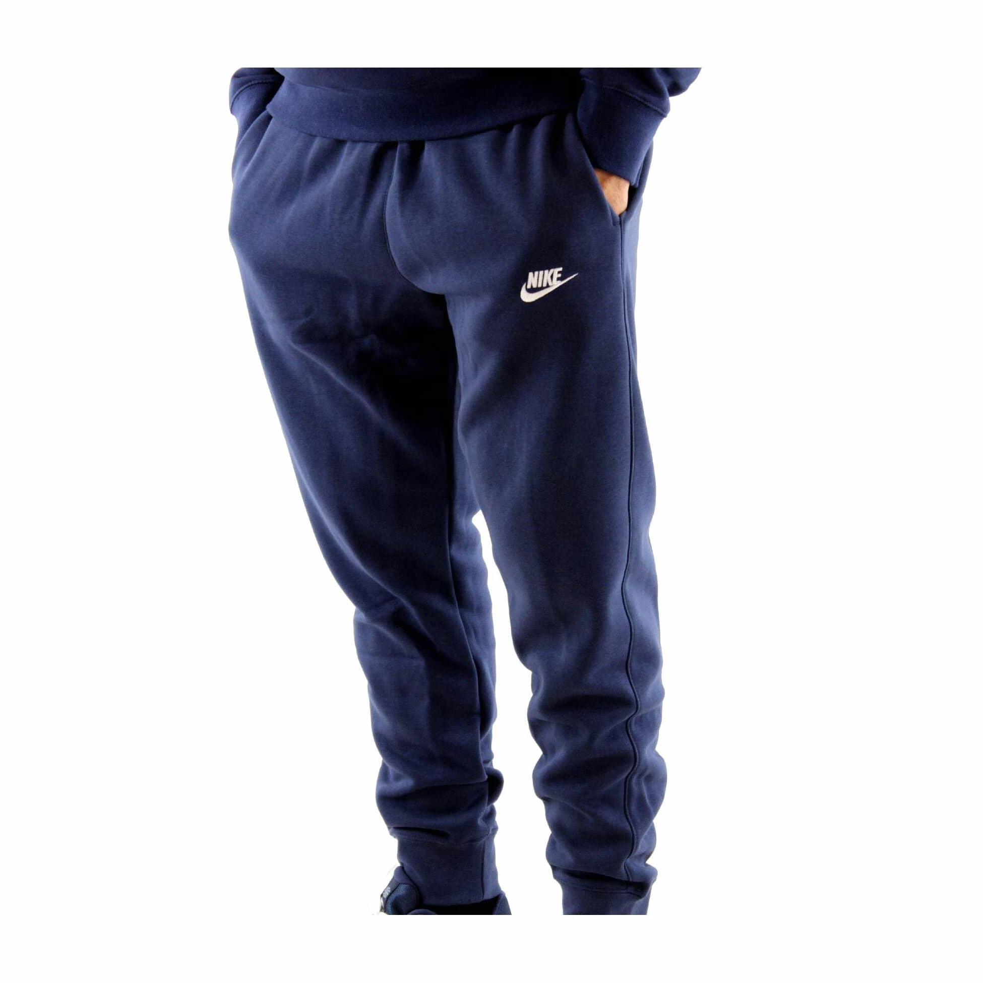 Nike, M NSW Club Jggr BB Pantalones De Deporte, Hombre, Midnight Navy, Midnight Navy, White, XS