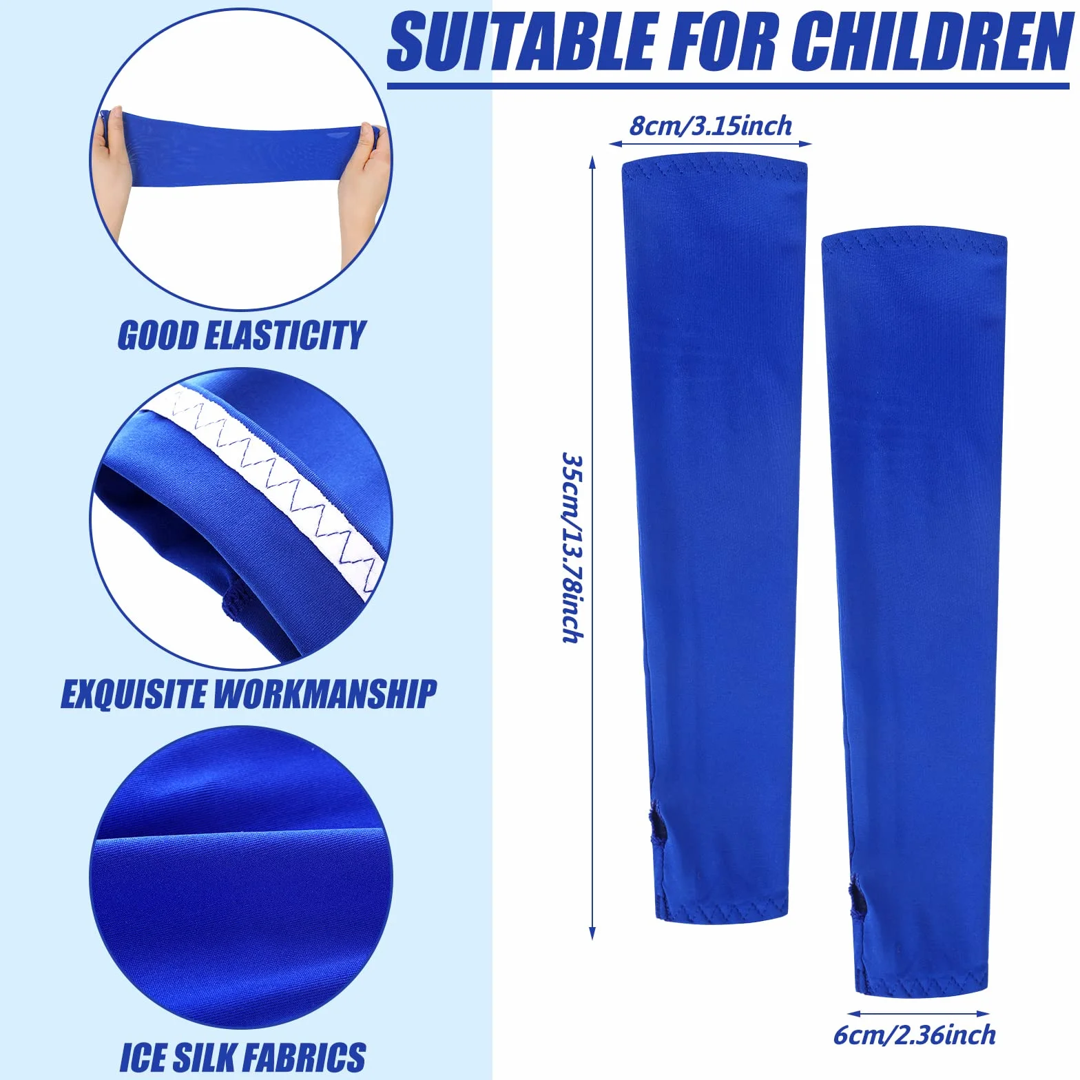 Mepase 10 pares mangas de brazo para niños, compresión, protección solar UV, enfriamiento deportes