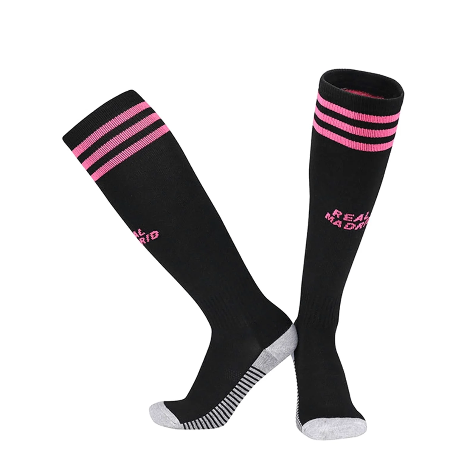 Calcetines de fútbol de tubo largo calcetines de baloncesto resistente al desgaste de la rodilla de nylon calcetines deportivos de la rodilla de sudor absorbente for correr calcetines de ciclismo calc