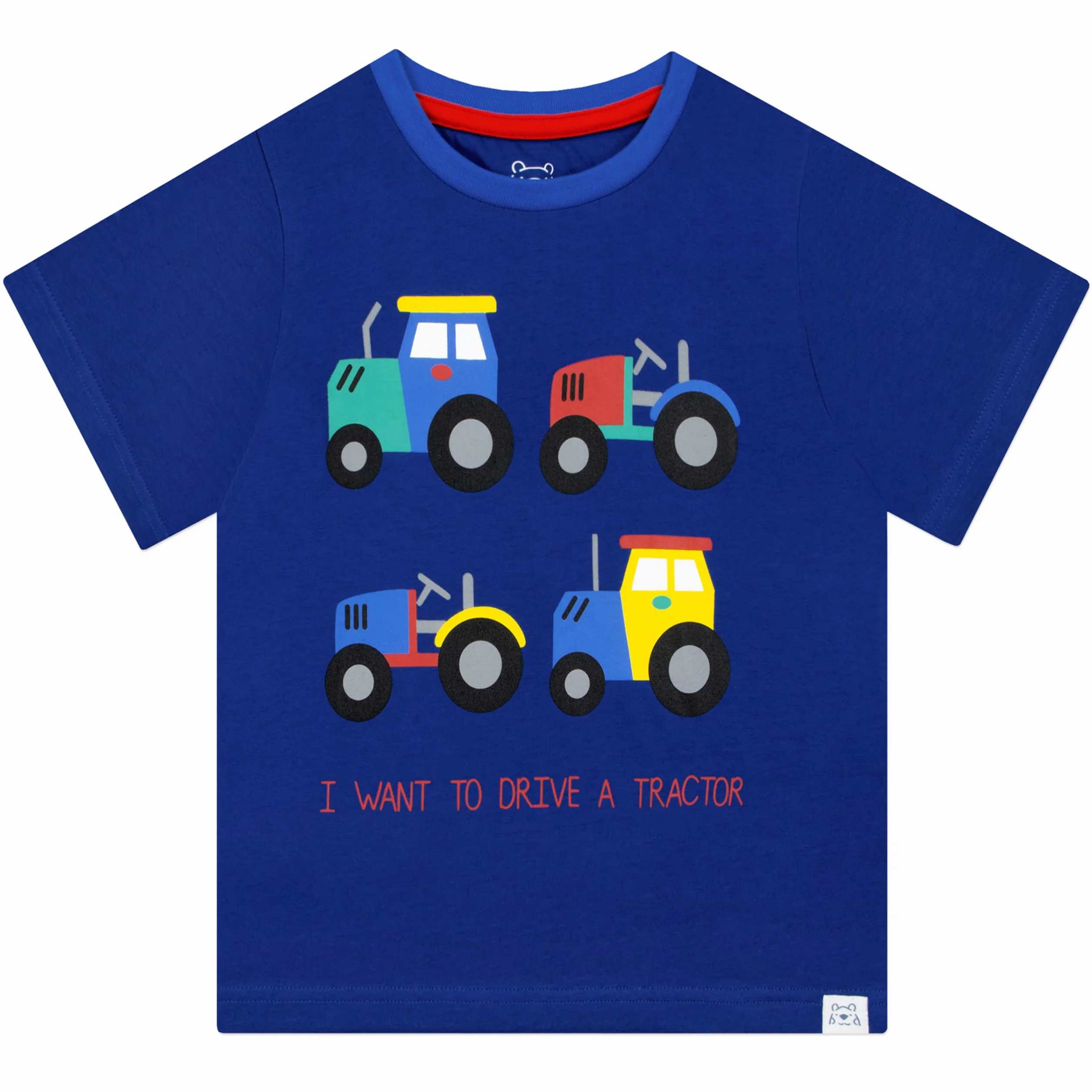 Harry Bear Pijama Corta Tractores para niños