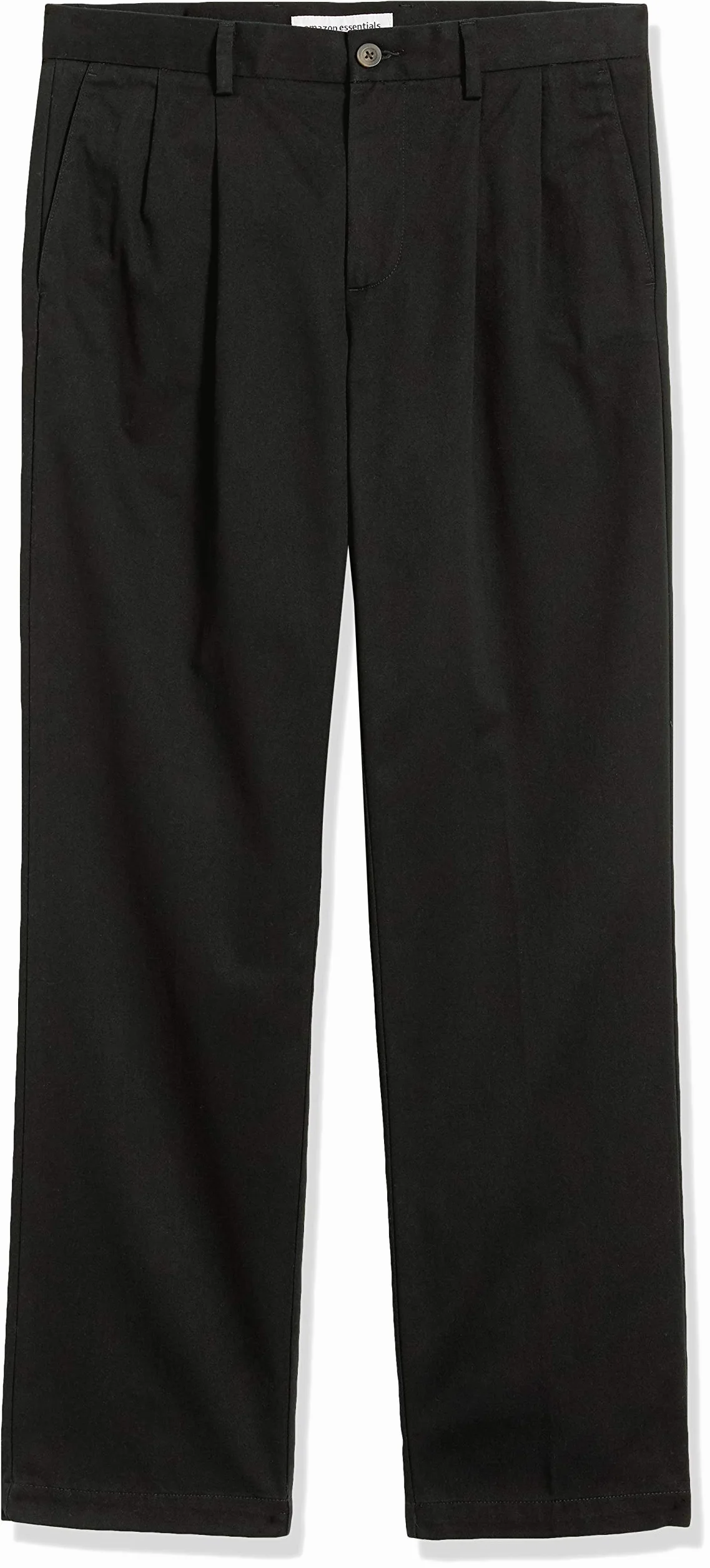 Amazon Essentials Pantalones de Estilo Chino, Plisados, ​​de Corte Clásico y Resistentes a las Arrugas (Disponibles en Tallas Grandes) Hombre