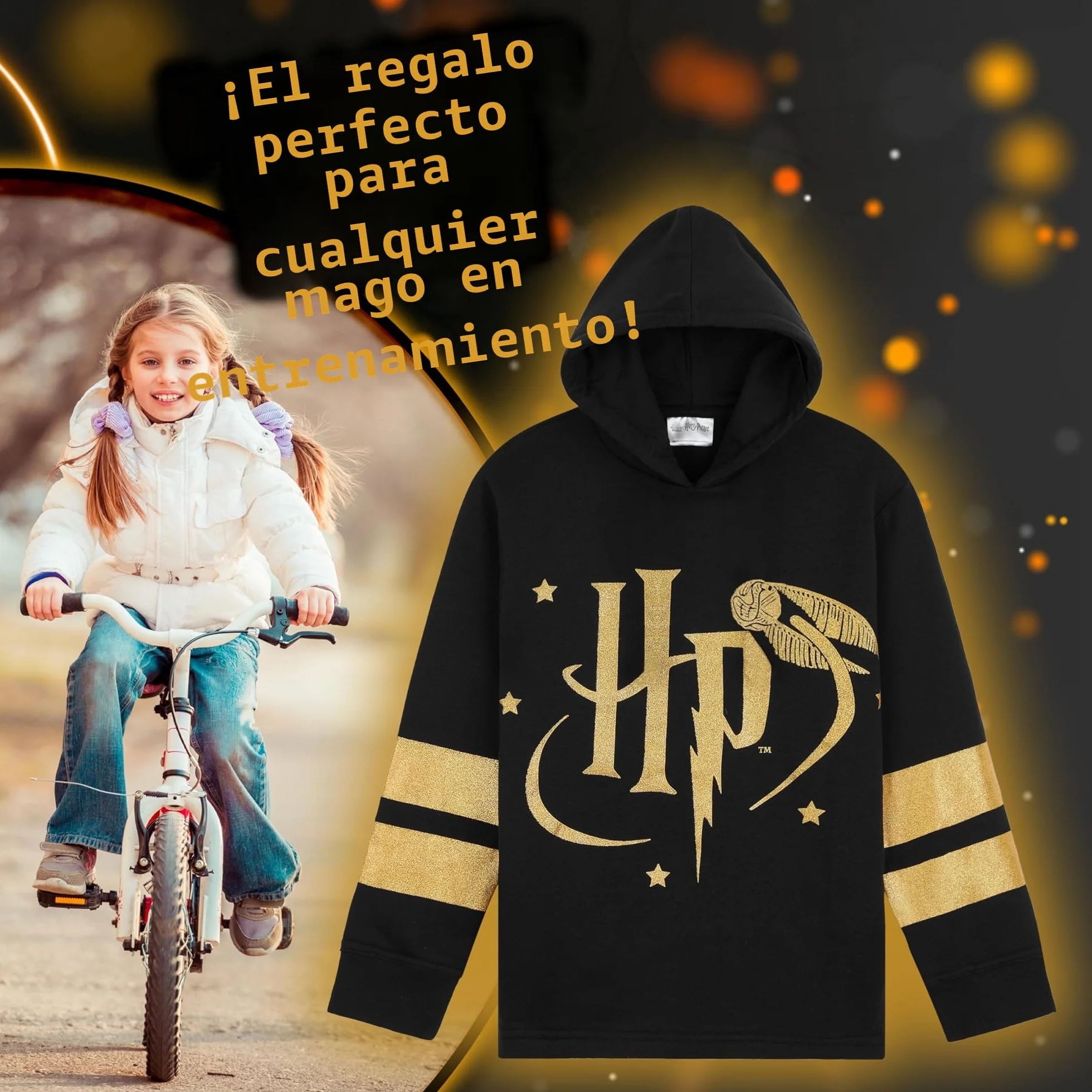 Harry Potter Sudadera con Capucha para Niña - Regalos Niñas