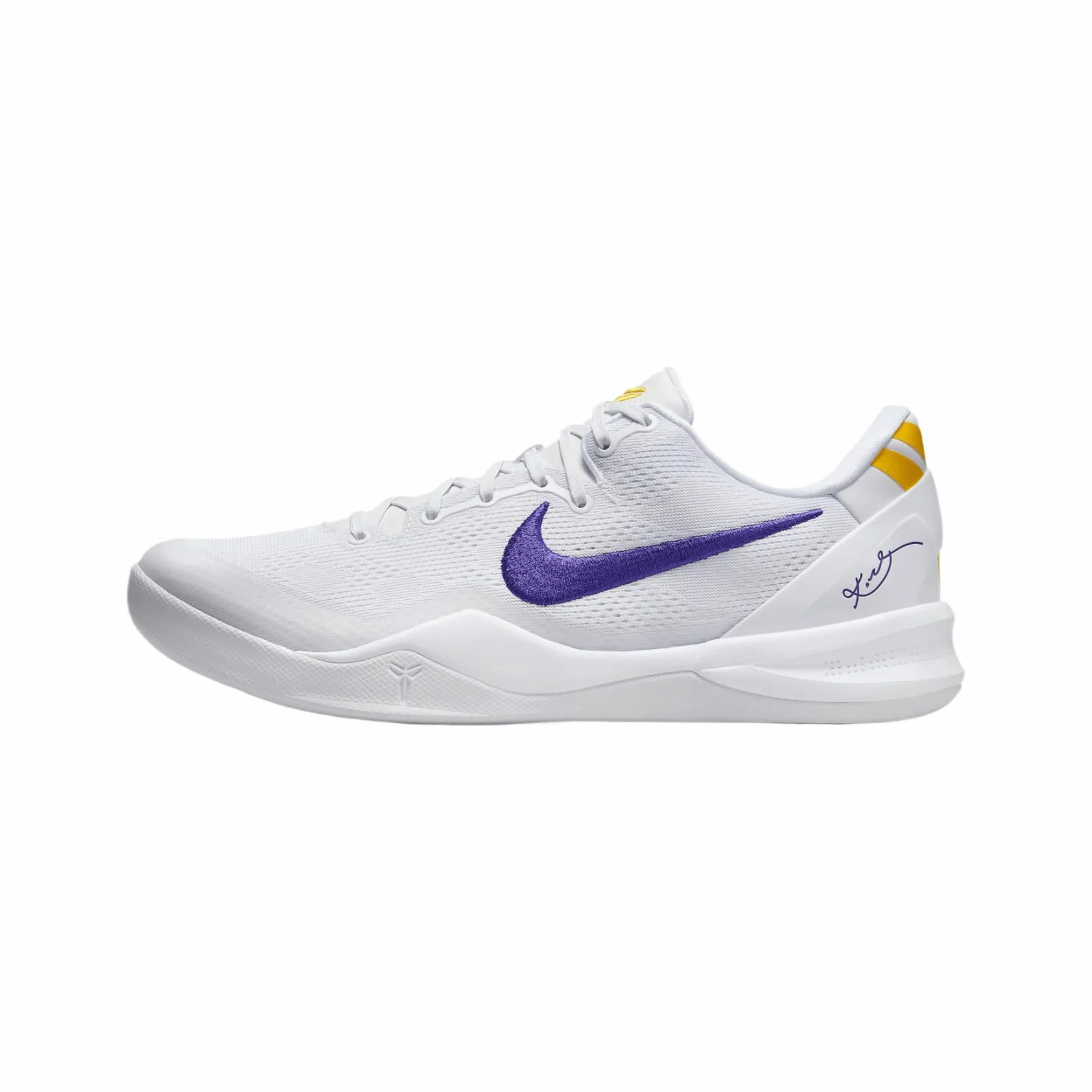 Kobe VIII Protro - Zapatillas de baloncesto (HF9550-100, blanco/dorado universitario/morado corteza)