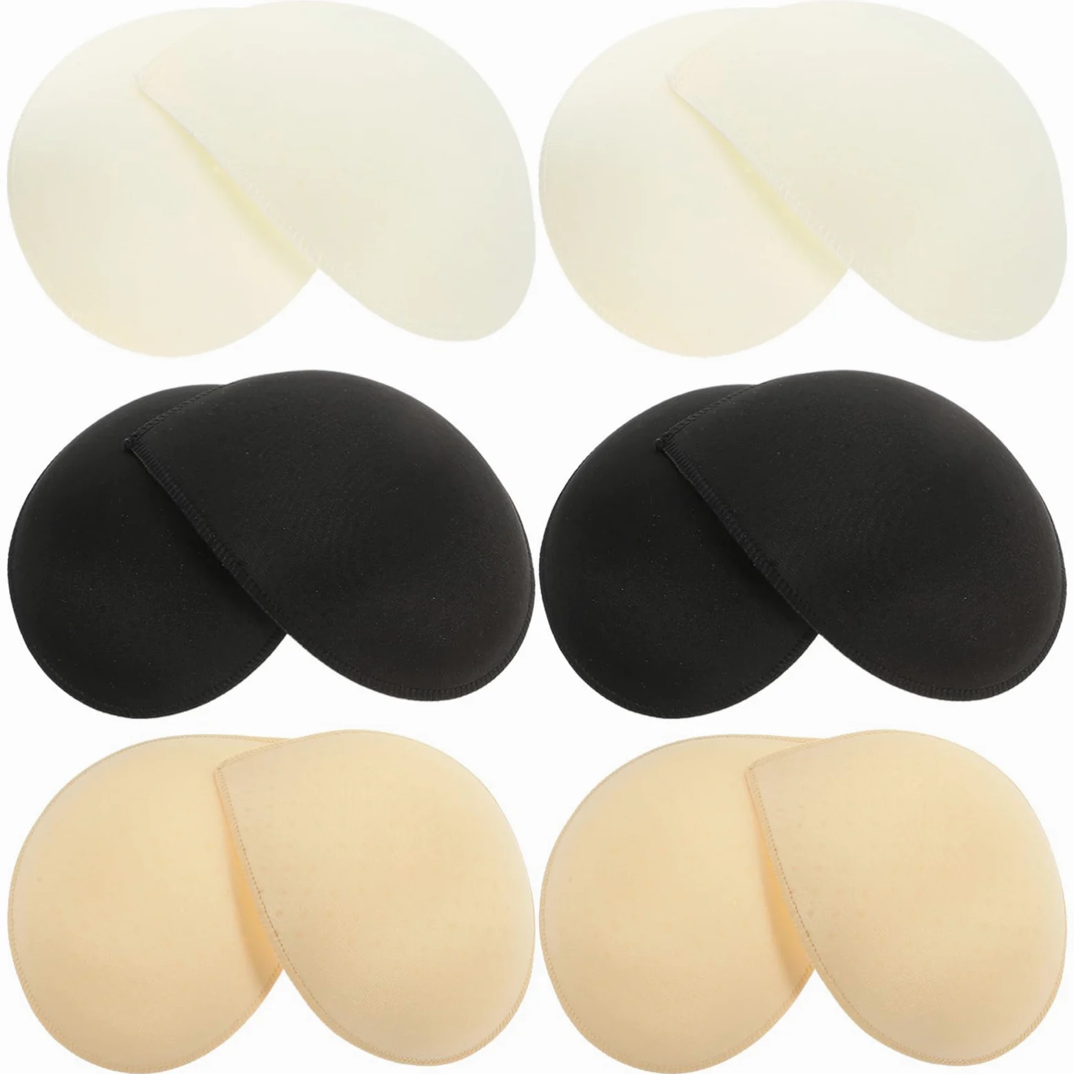 UKCOCO 6pares Almohadillas Para Sujetador Deportivo Inserciones De Relleno Para Trajes De Baño Relleno De Sujetador Copas Deportivas Insertos De