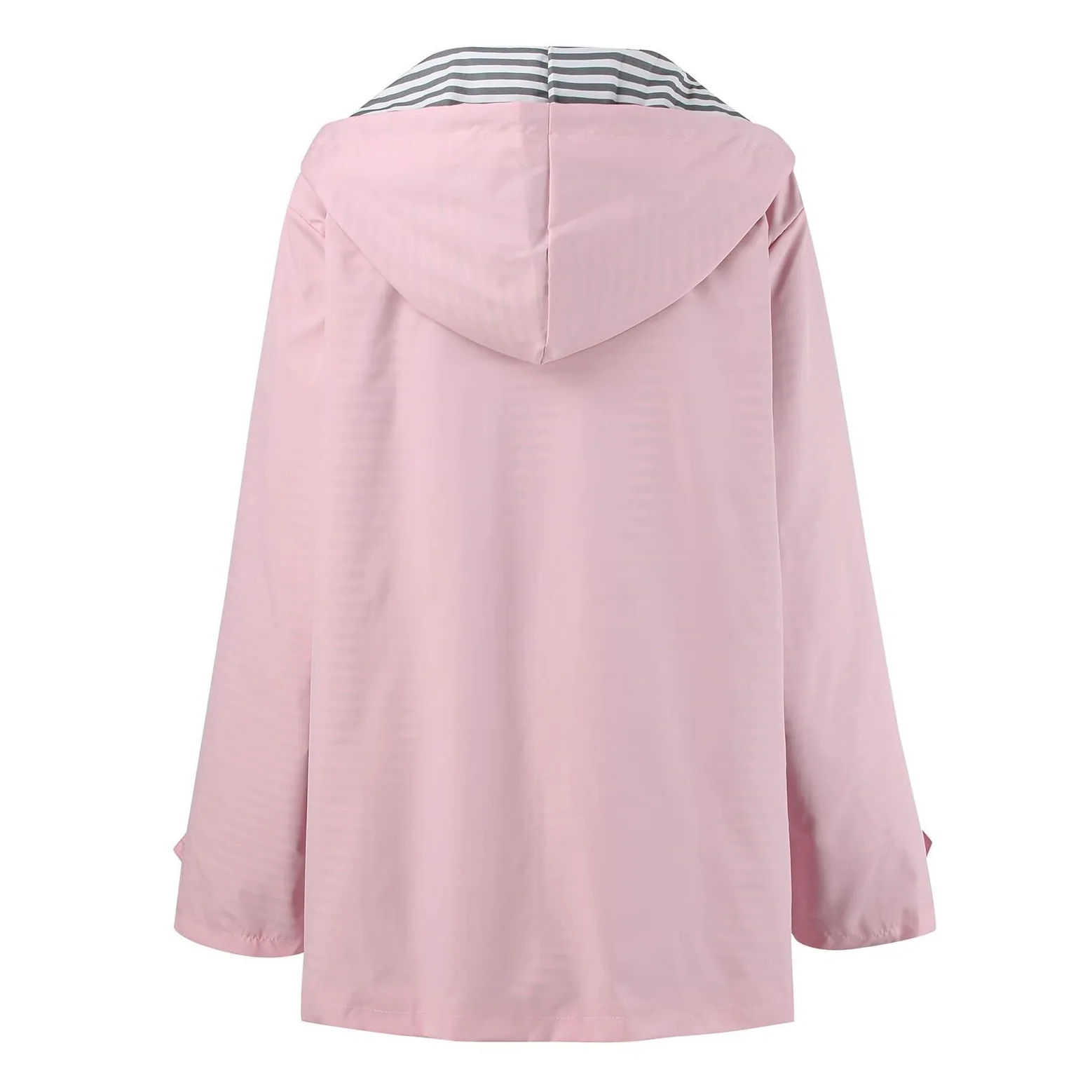 Genérico Cortavientos Impermeable Mujer-Sudadera Con Capucha Para Mujer Abrigo Impermeable Para La Lluvia Bolsillos SóLidos Chaqueta Con Cremallera Entrenamiento Chaqueta De Lluvia A De Al Libre