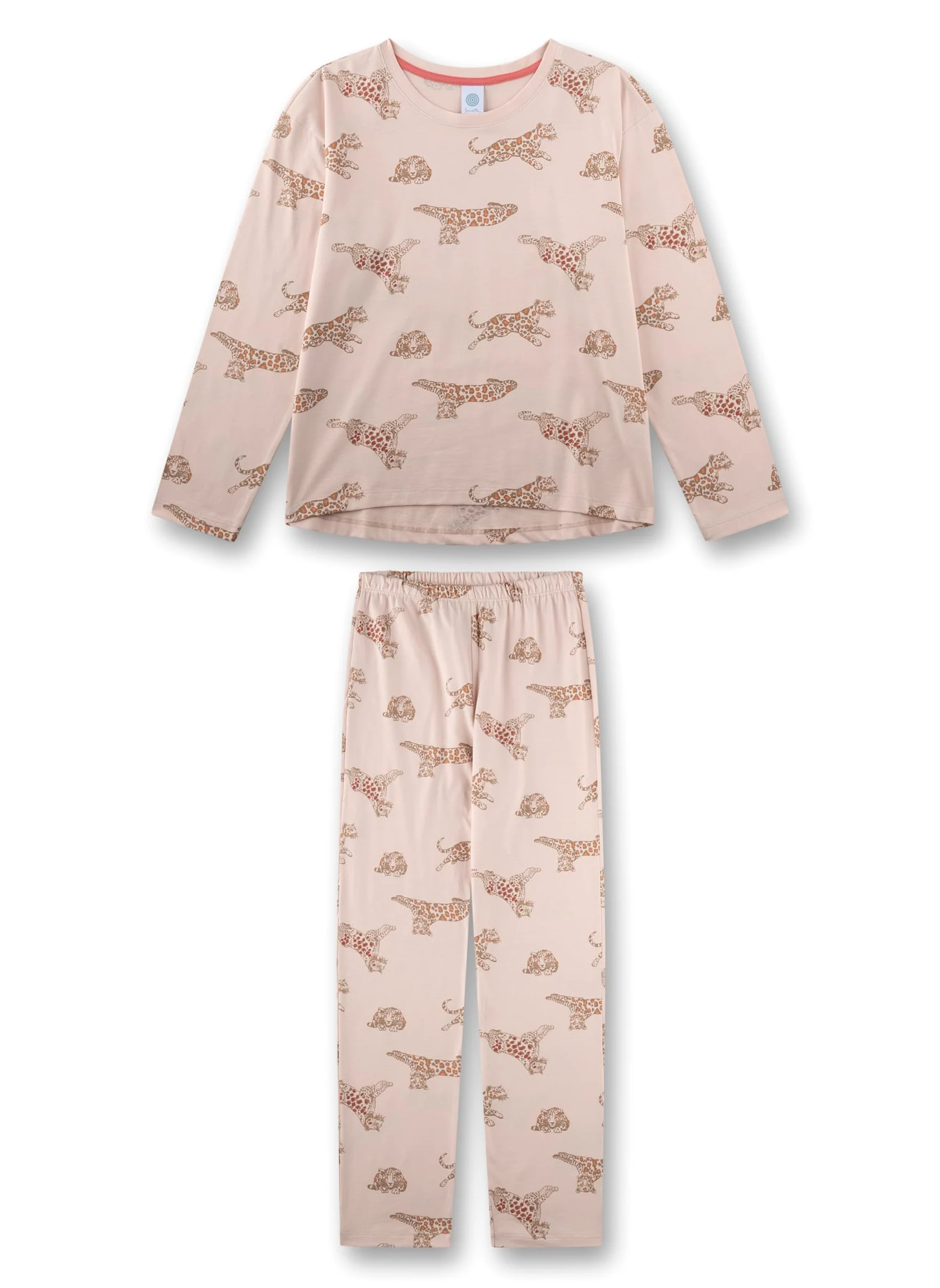 Sanetta 246065 Juego de Pijama, Color: Naranja, 164 cm para Niñas