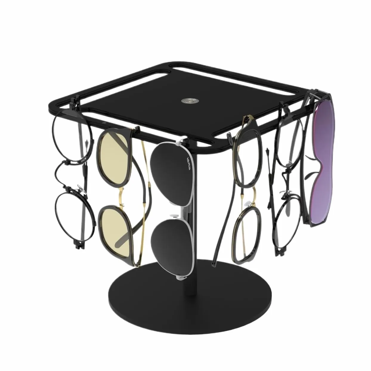 Organizador Gafas de Sol Expositor De Gafas Sol Acrílico Giratorio 360° For Mesa Gafas de Sol Joyas Collar