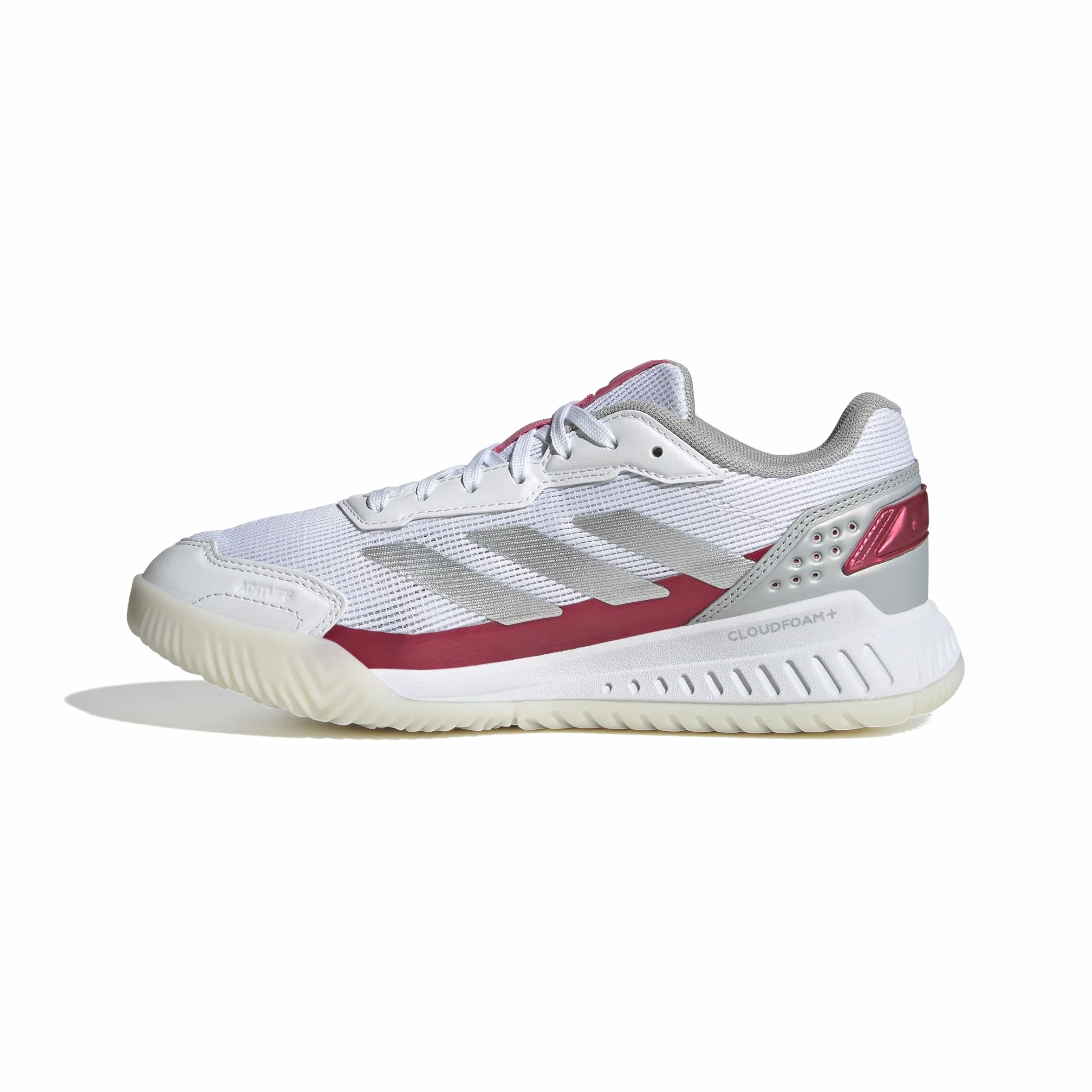 Adidas Courtquick W Padel 38 2/3 EU Cloud White Silver Metallic Lucid Pink
