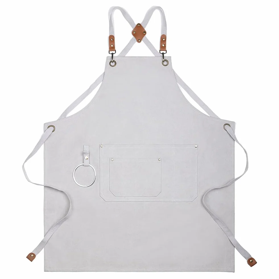 Delantal de Trabajo Mujer Lavable Mandil Restaurante Fruteria Delantales Hombre Carpintero Barbacoa