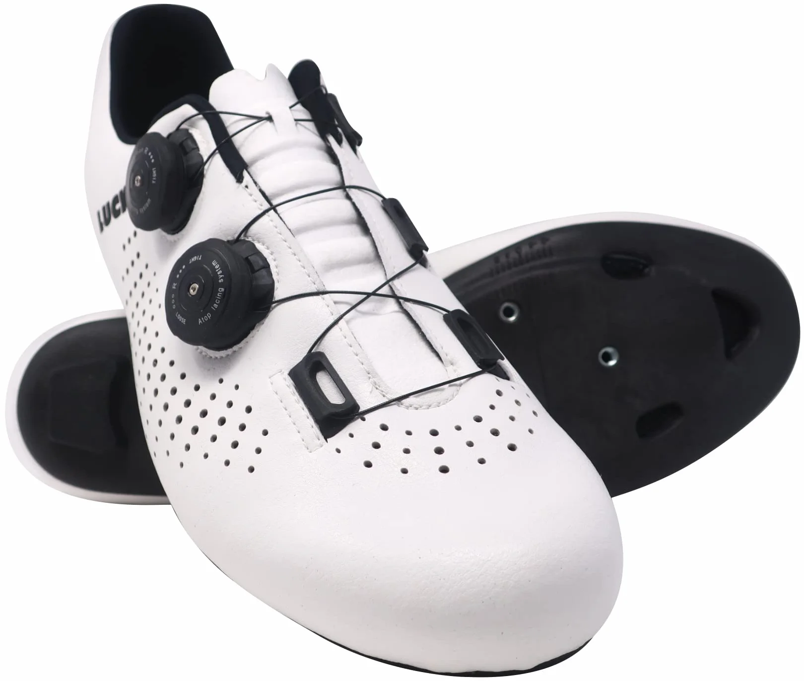 LUCK Start Horma Ancha para Carretera, con Suela de Carbono HD50, Doble Cierre rotativo, Especial para pies Anchos.