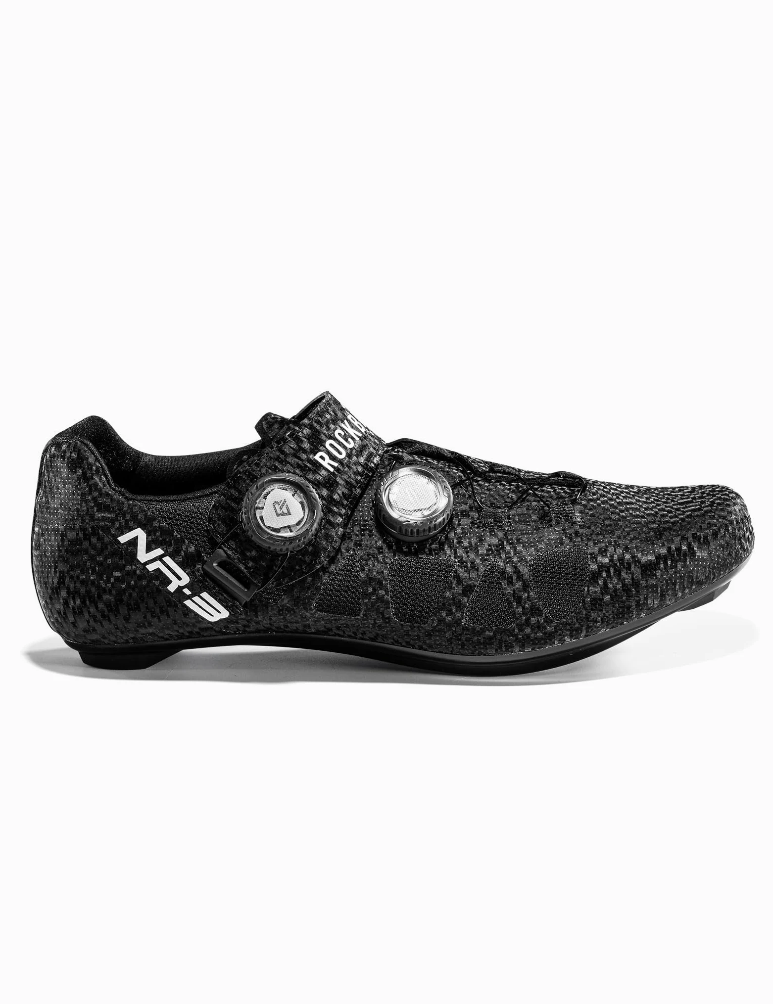 ROCKBROS Zapatilla de Ciclismo para Hombre y Mujer, Zapatos Bicicleta de Carretera MTB Compatible con Calas SPD-SL/KEO, Calzado con Suela de Nailon para Competición y Entrenamiento
