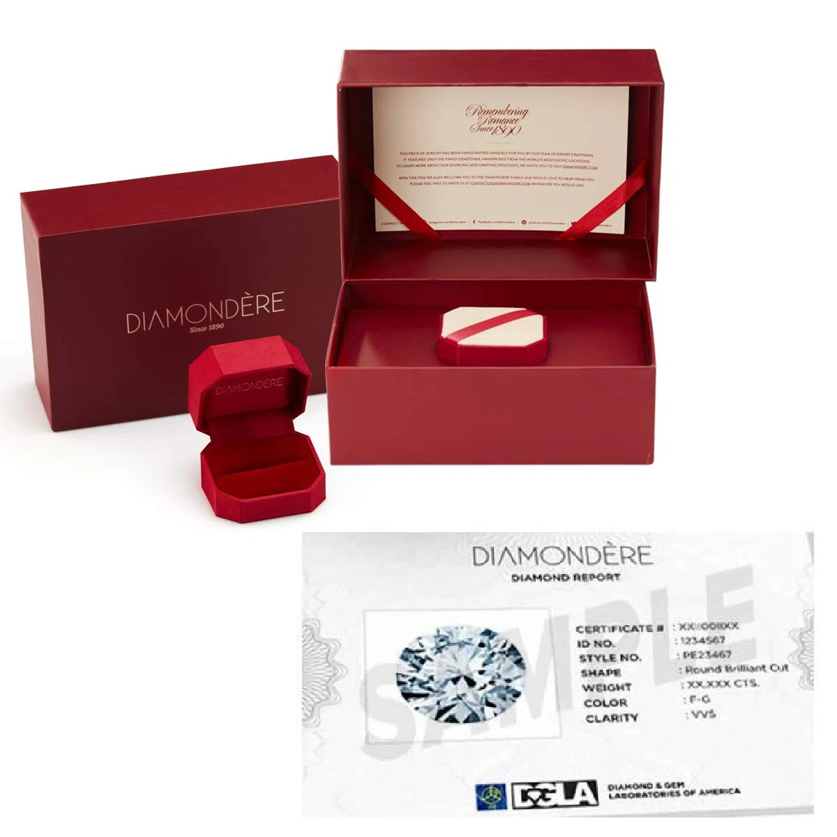 Diamondere Natural and Certified Oval Gemstone and Diamond Halo Petite Necklace in 9ct Gold | 0.30 Carat Pendant with Chain