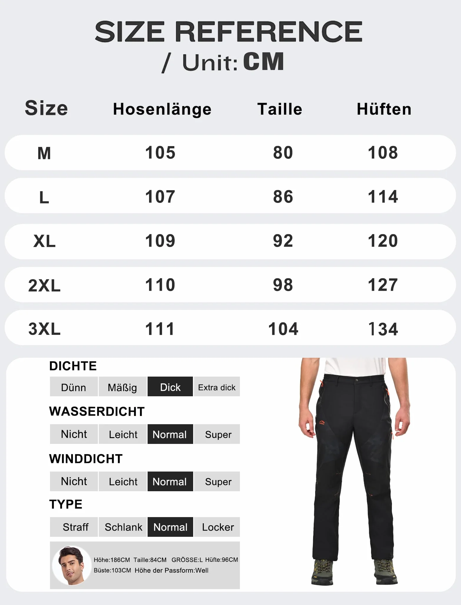 Zoofly Pantalones Trekking Invierno Hombre Impermeables Calentar Escalada Senderismo Esquiar