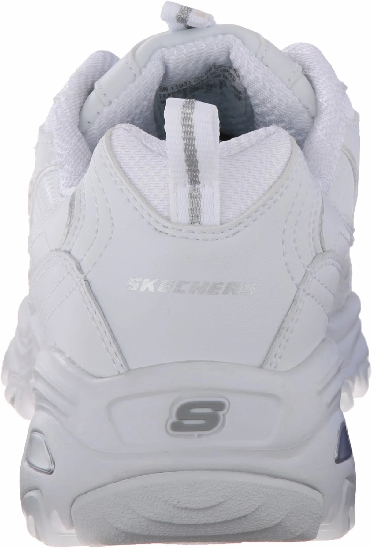 Skechers 11936 - Zapatillas de Otra Piel mujer, color Blanco, talla 39 EU M