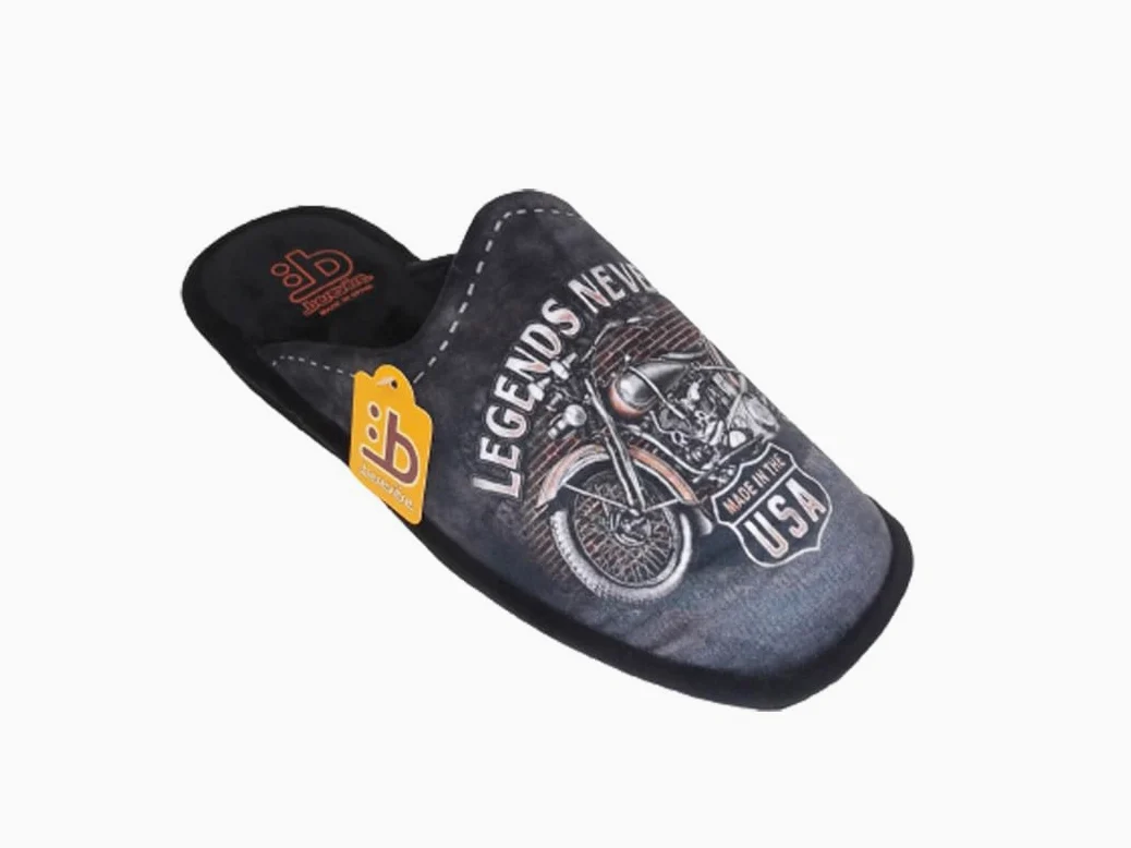 Zapatillas de Estar por casa Hombre/Puntera Abierta/Dibujo Skyline/Empeine : Lona/Suela : Eva Microporoso (Muy Ligeras) Tallas Desde 39 al 51/Talla