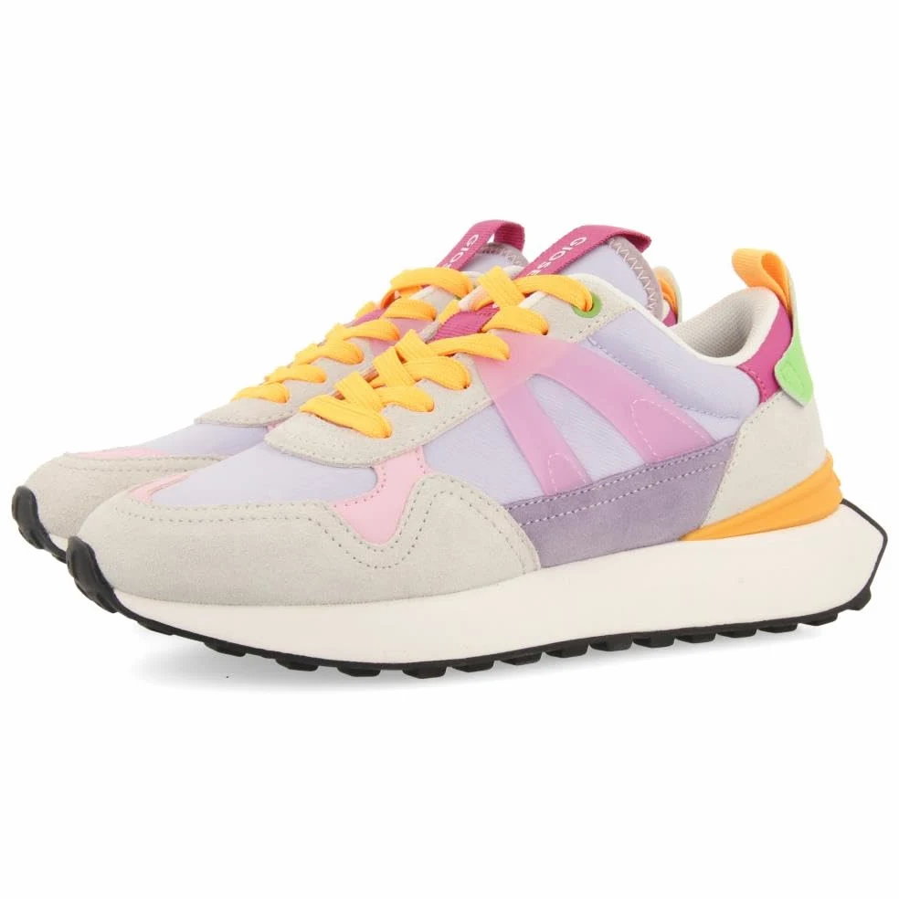 Sneakers Amarillas con Detalles Multicolor para Mujer Adair