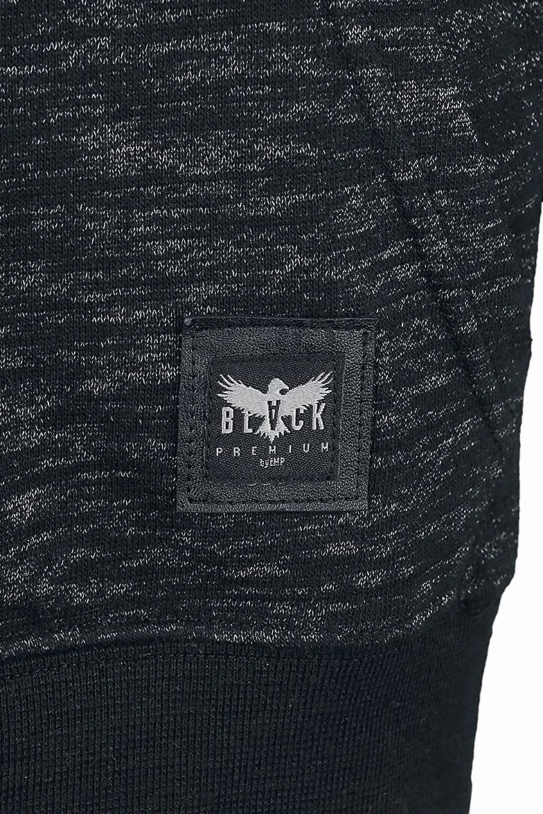 EMP Hombre Chaqueta Gris Oscuro con Capucha Black Premium