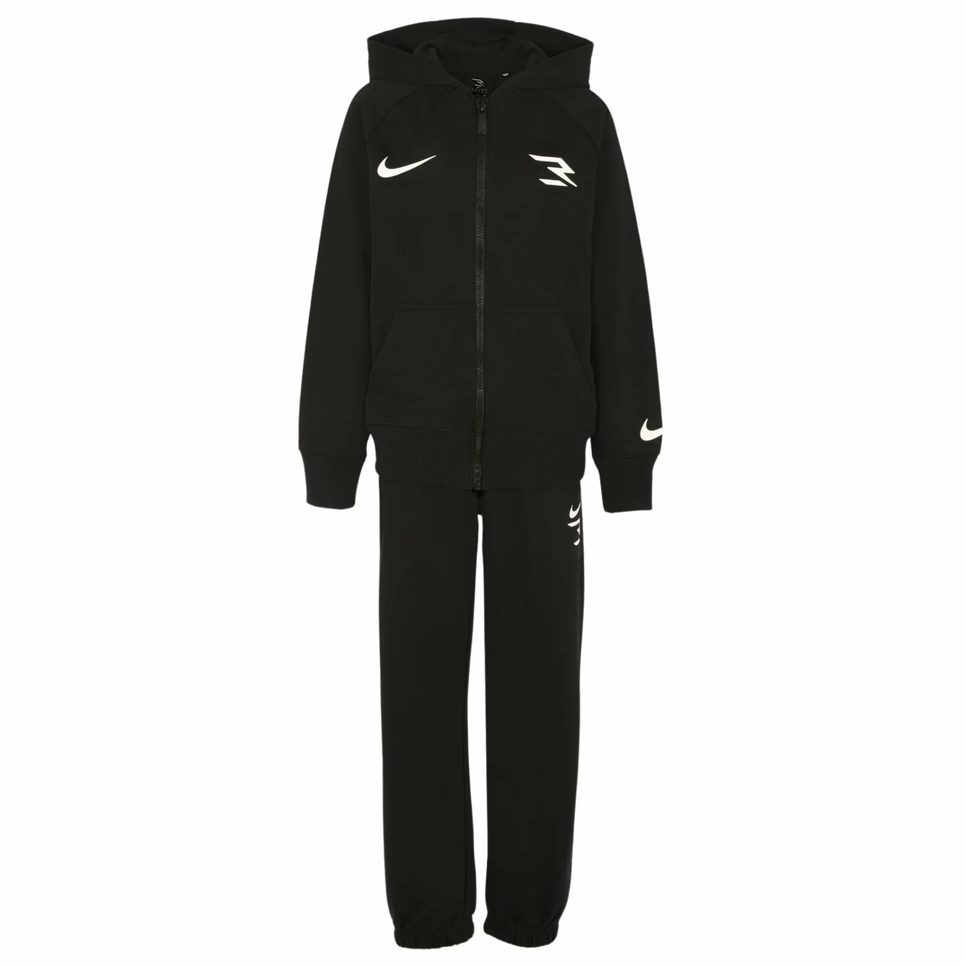 NIKE 3Brand - Chándal de niño con logotipo negro, código 9Q1216-023, Negro , 12-13 Years