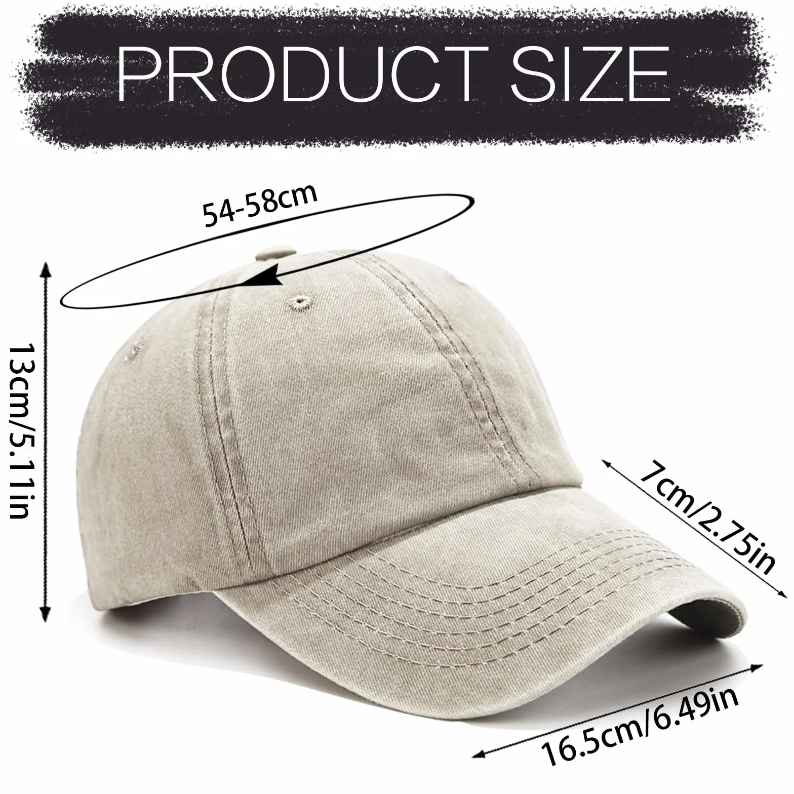 Retro Gorra Beisbol Mujer Lavada Desgastada Visera Hombre Mujer Verano