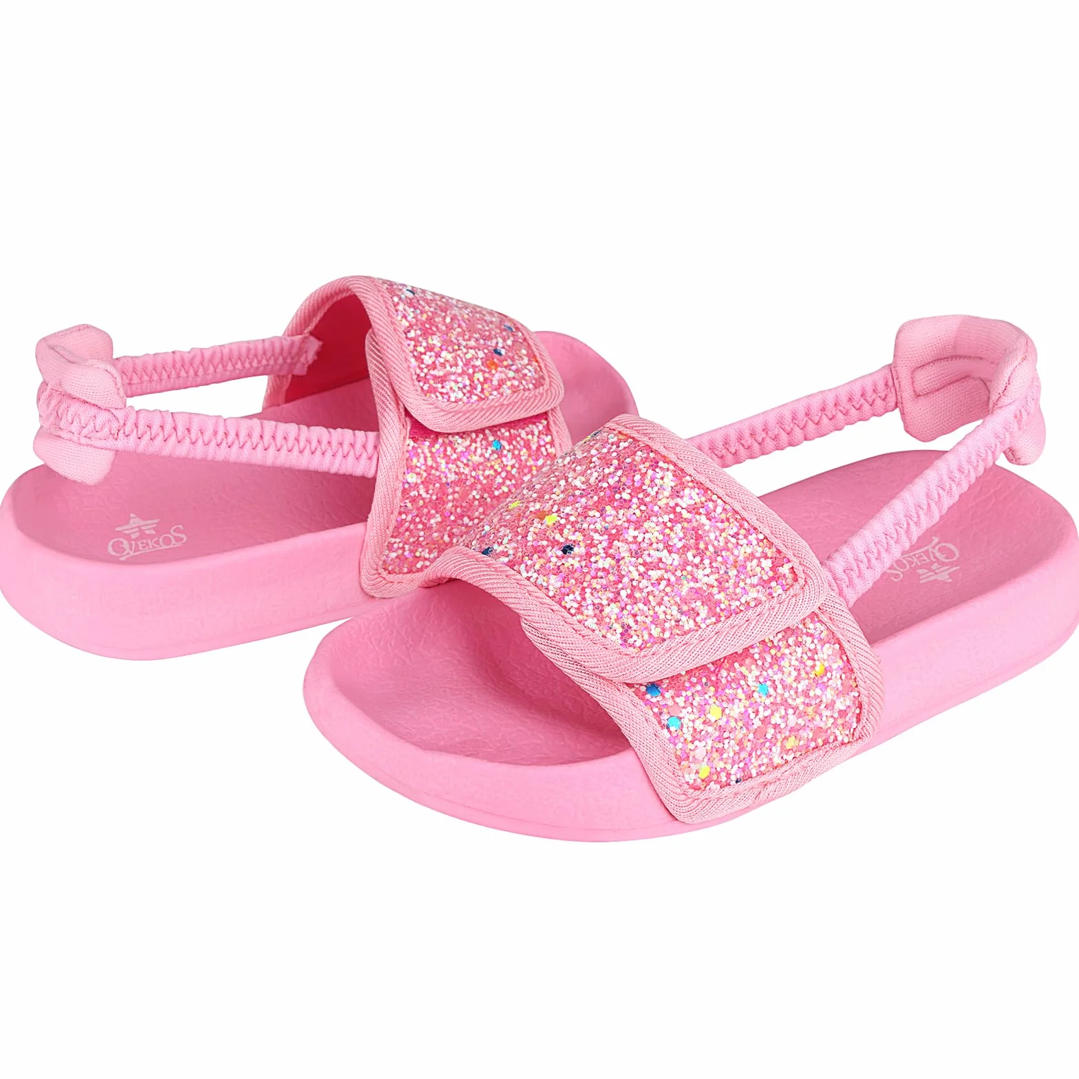 Sandalias Niños Niñas con Punta Abierta Banda Elástica Verano Ligero Zapatillas de Playa y Piscina