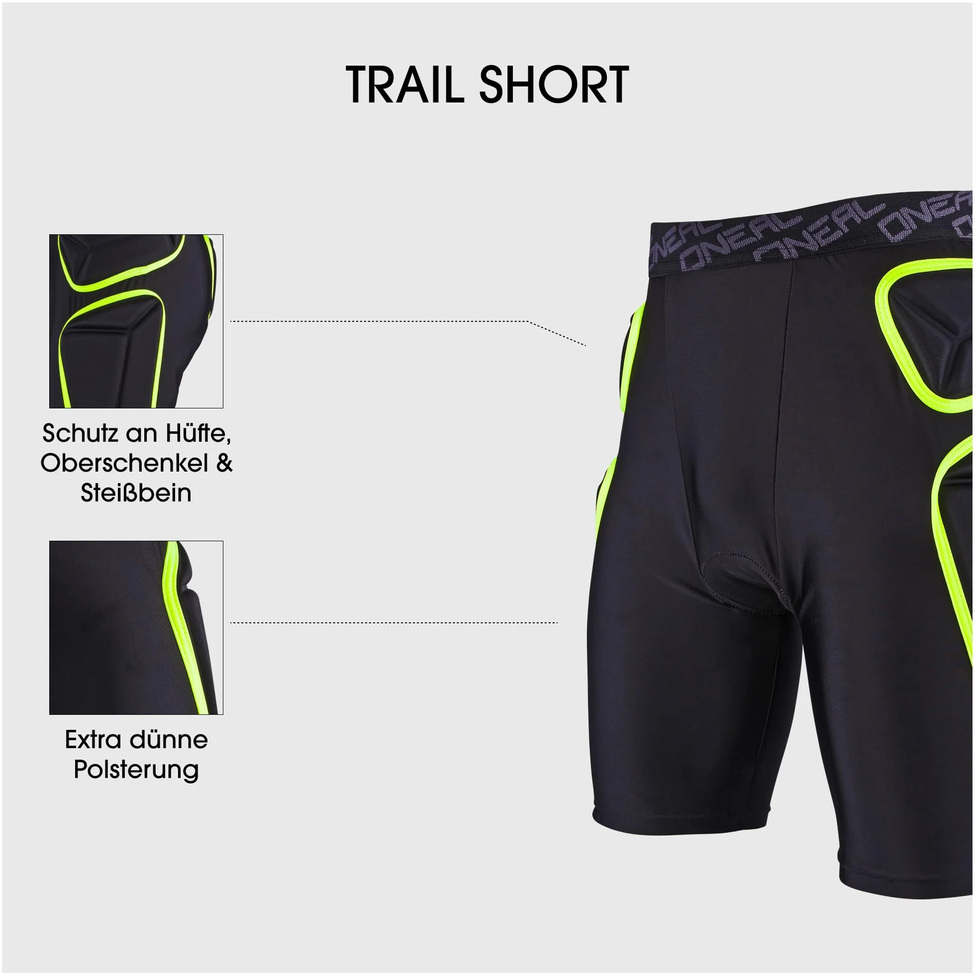 O'NEAL Trail Short Protecciones Bicicleta Unisex Adulto (Pack de 1)