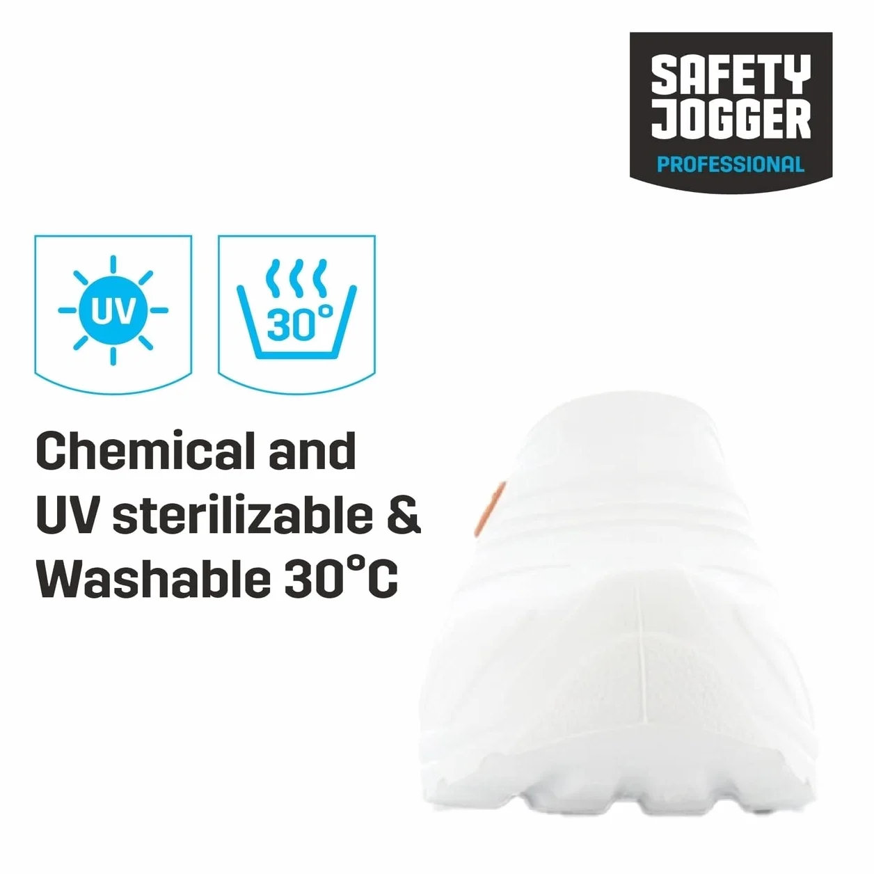 Oxypas Safety Jogger Zuecos Ligeros para Hombres y Mujeres - OXYVA - Zuecos Antideslizantes, Antibacterianos, Antiestáticos y Antifúngicos, Zapatos de Seguridad