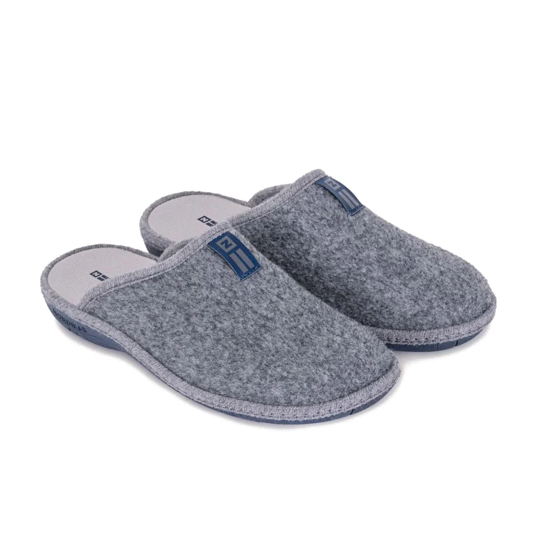 NORDIKAS - Zapatillas de Casa de Fieltro para Hombre Tirol Boreal - Zapatillas Nordikas Suaves y Cómodas - Pantunflas Antideslizantes Hechas en España - Calzado de Hogar Cálido y Ligero