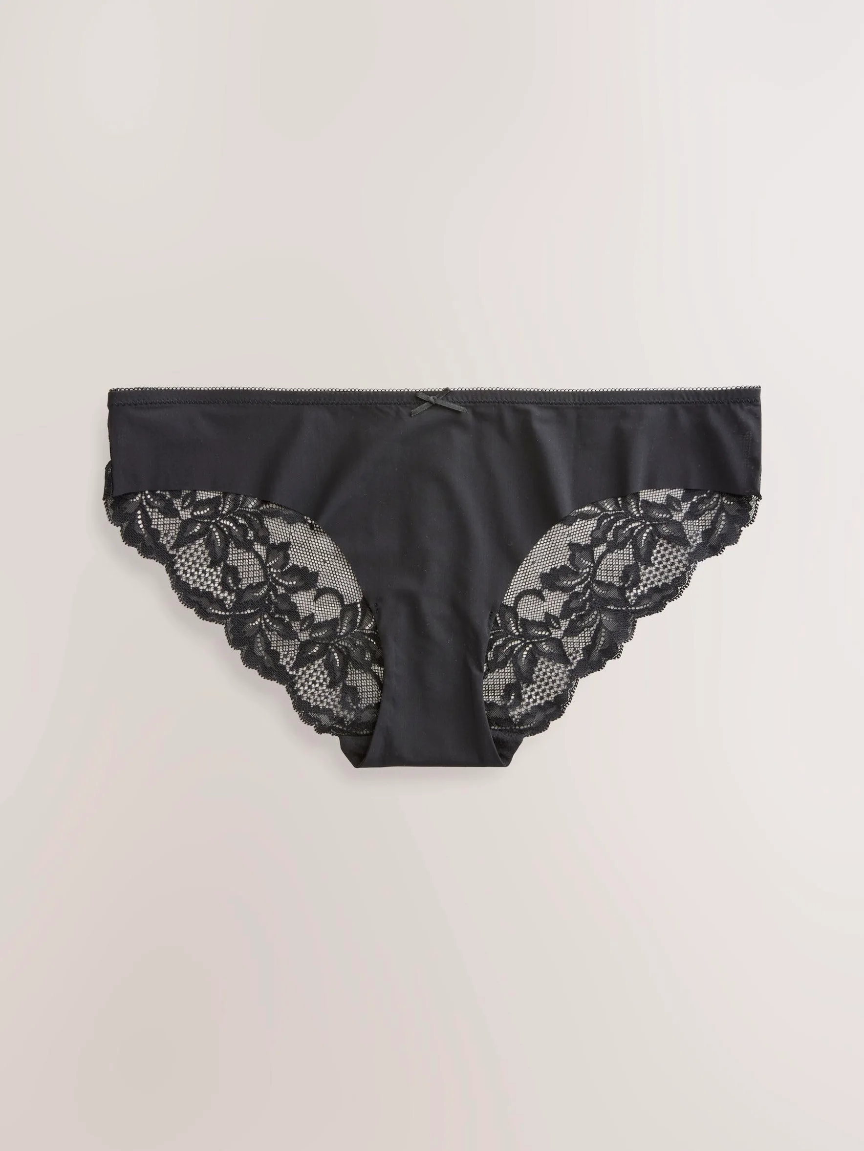 NEXT Mujeres Pack de 7 Braguitas brasileñas cómodas Que no se marcan con Panel de Encaje Trasero